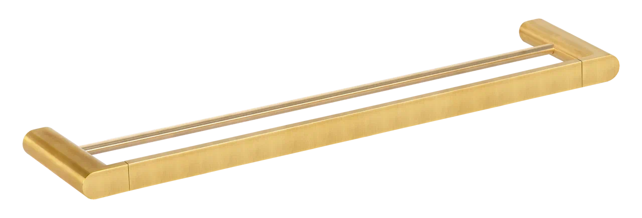 Полотенцедержатель двойной 60 см Remer Lounge LN33BG, золото брашированное