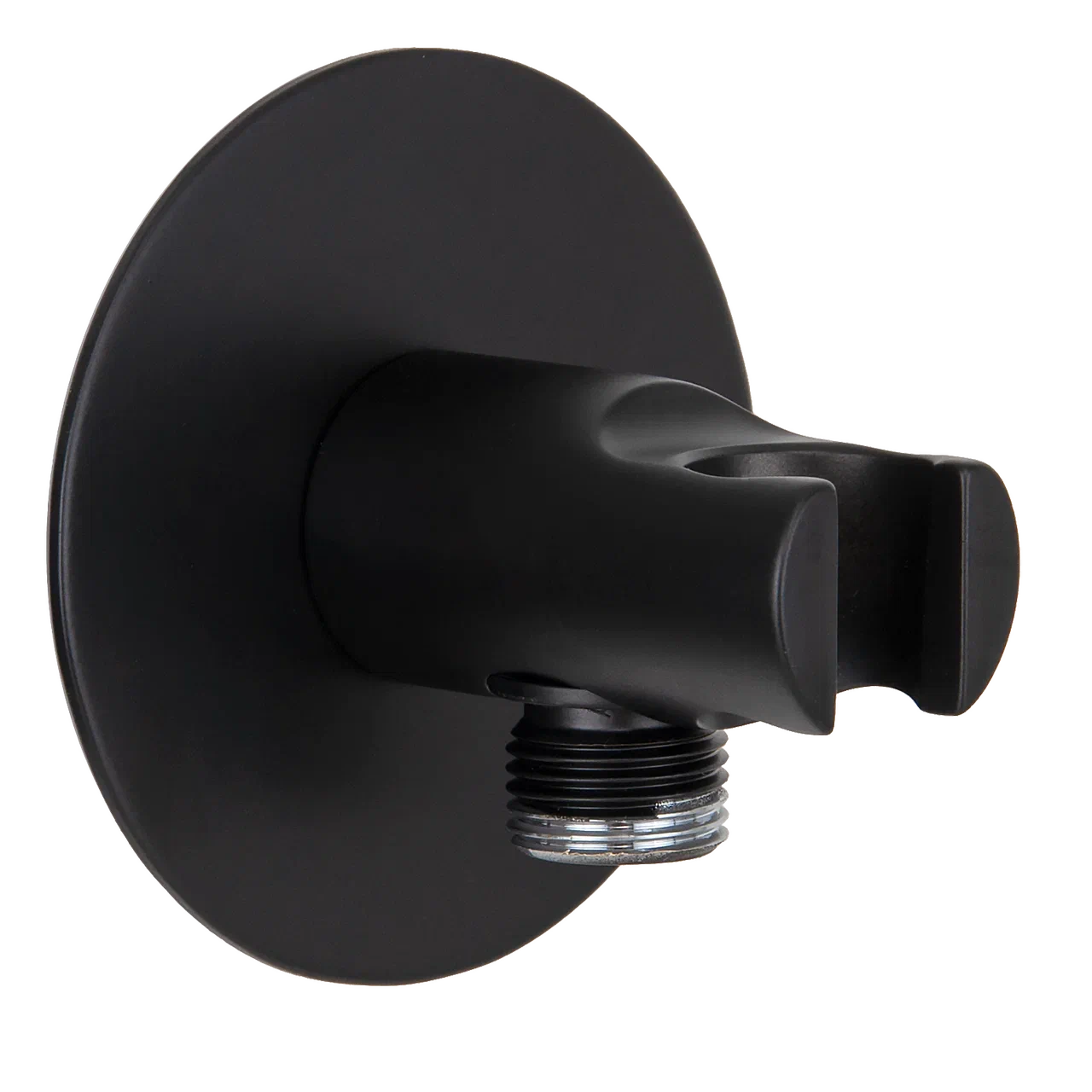 Держатель ручного душа с подключением шланга Remer 337XNO, черный матовый