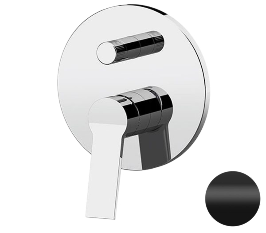 Смеситель для душа Remer Slash SL09HNO, черный матовый