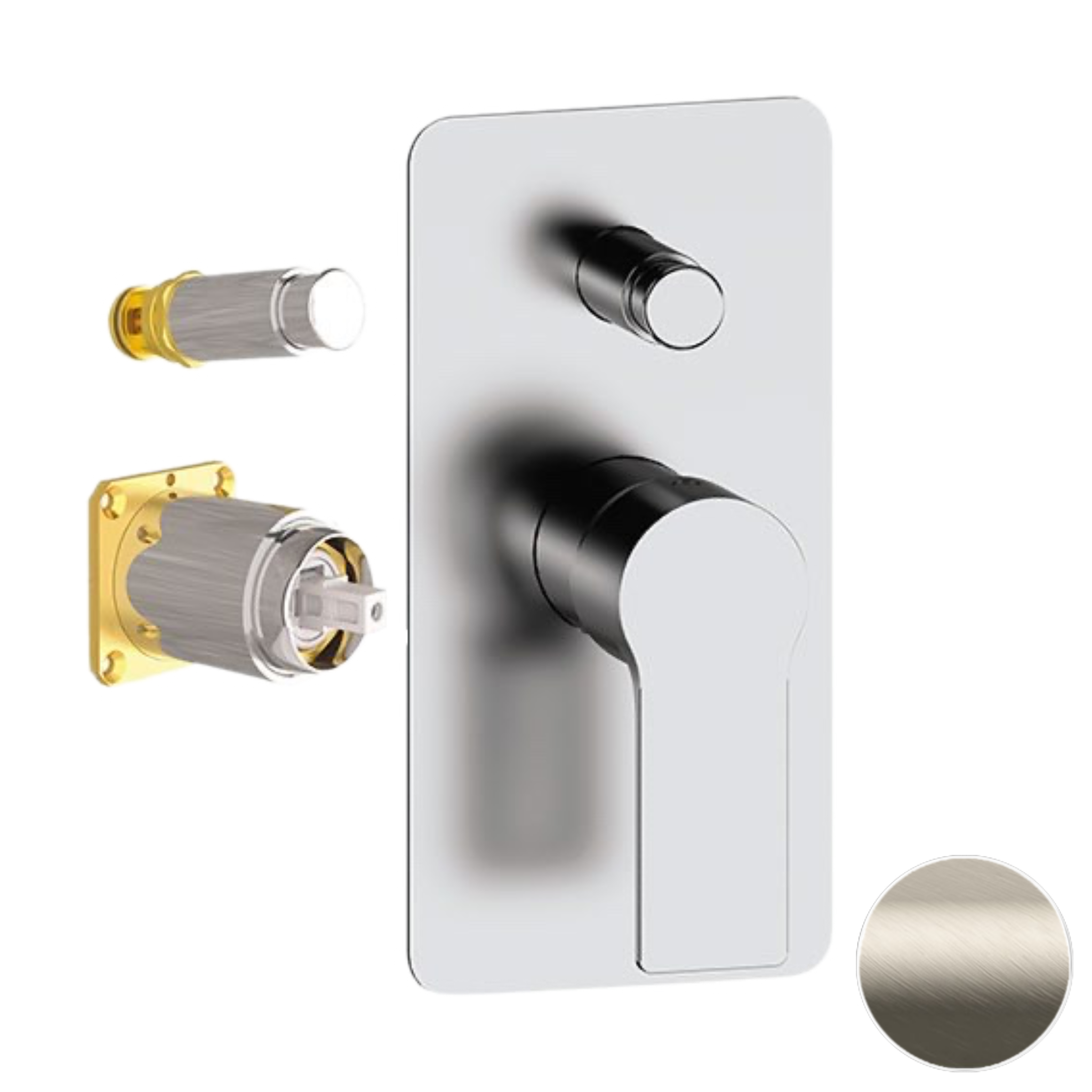 Смеситель для душа Remer Energy EY09KBXV, сталь