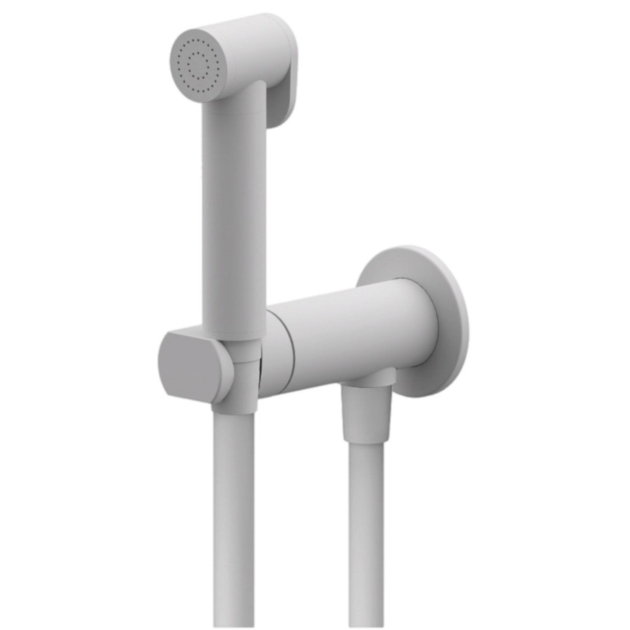 Гигиенический душ со смесителем Remer X Style N64WBO, белый матовый