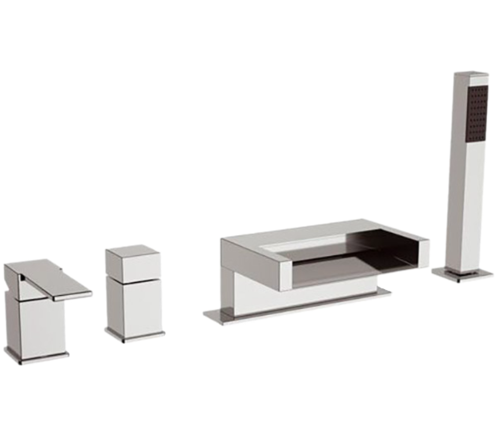 Смеситель для ванны Remer Qubika Cascata QC06