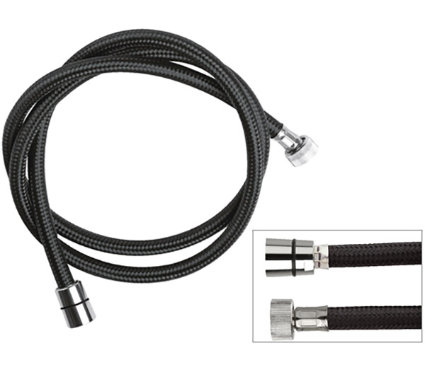 Шланг для душа ПВХ 120 см Remer 332CNNY120, черный