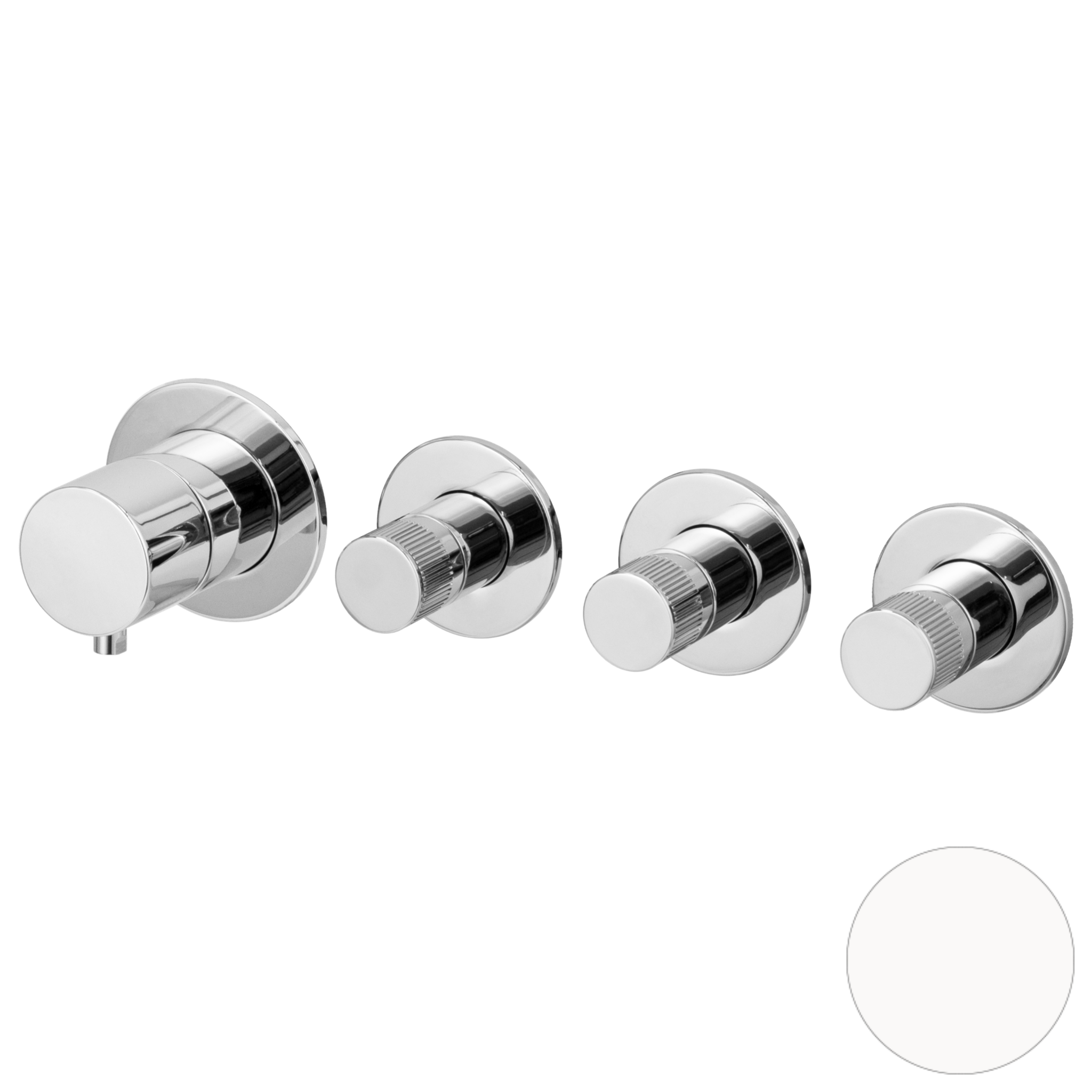 Смеситель для душа Remer X Style N98D3PWBBO, белый матовый