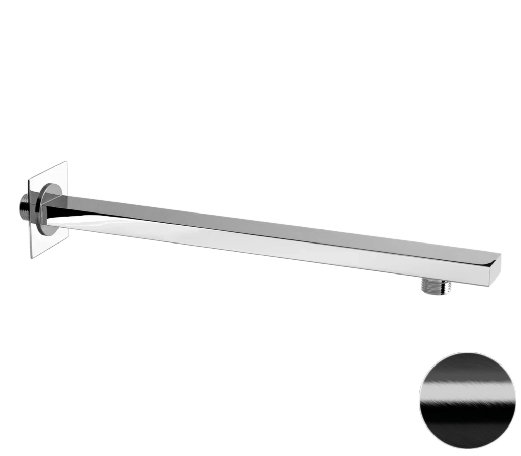 Кронштейн для верхнего душа 30 см Remer 348Q30CFP, черный брашированный хром