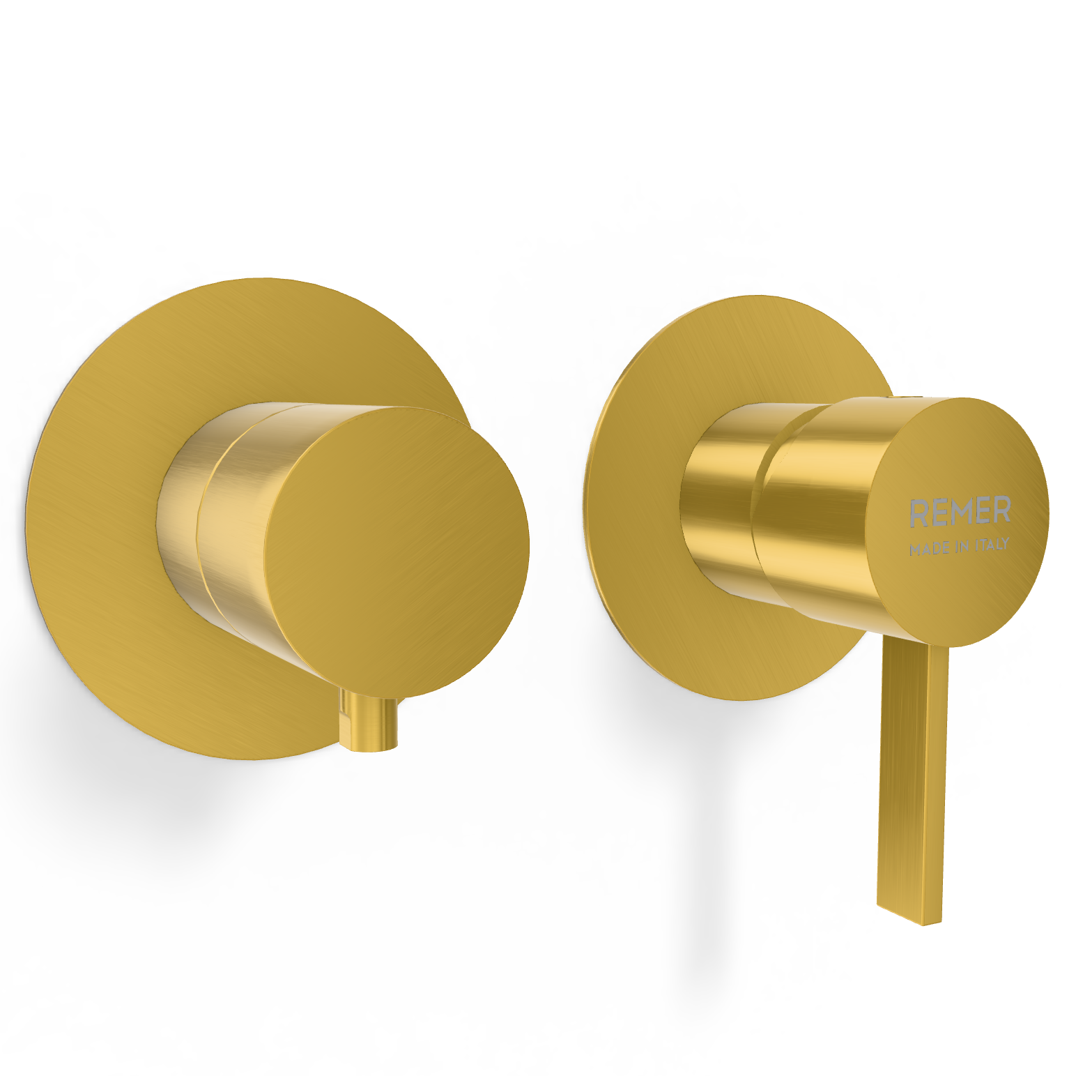 Смеситель для душа Remer Metrica MC93ZPWBBG, золото брашированное