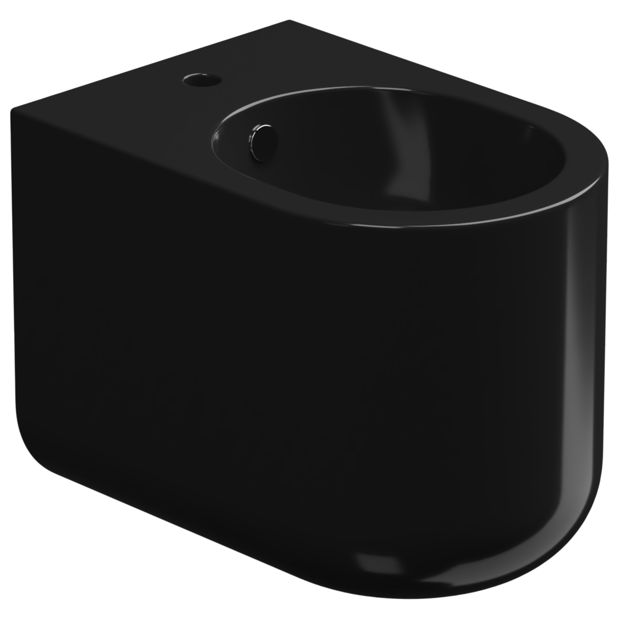 Биде приставное GSG Ceramic Design Petra PEBI01002, черный глянцевый