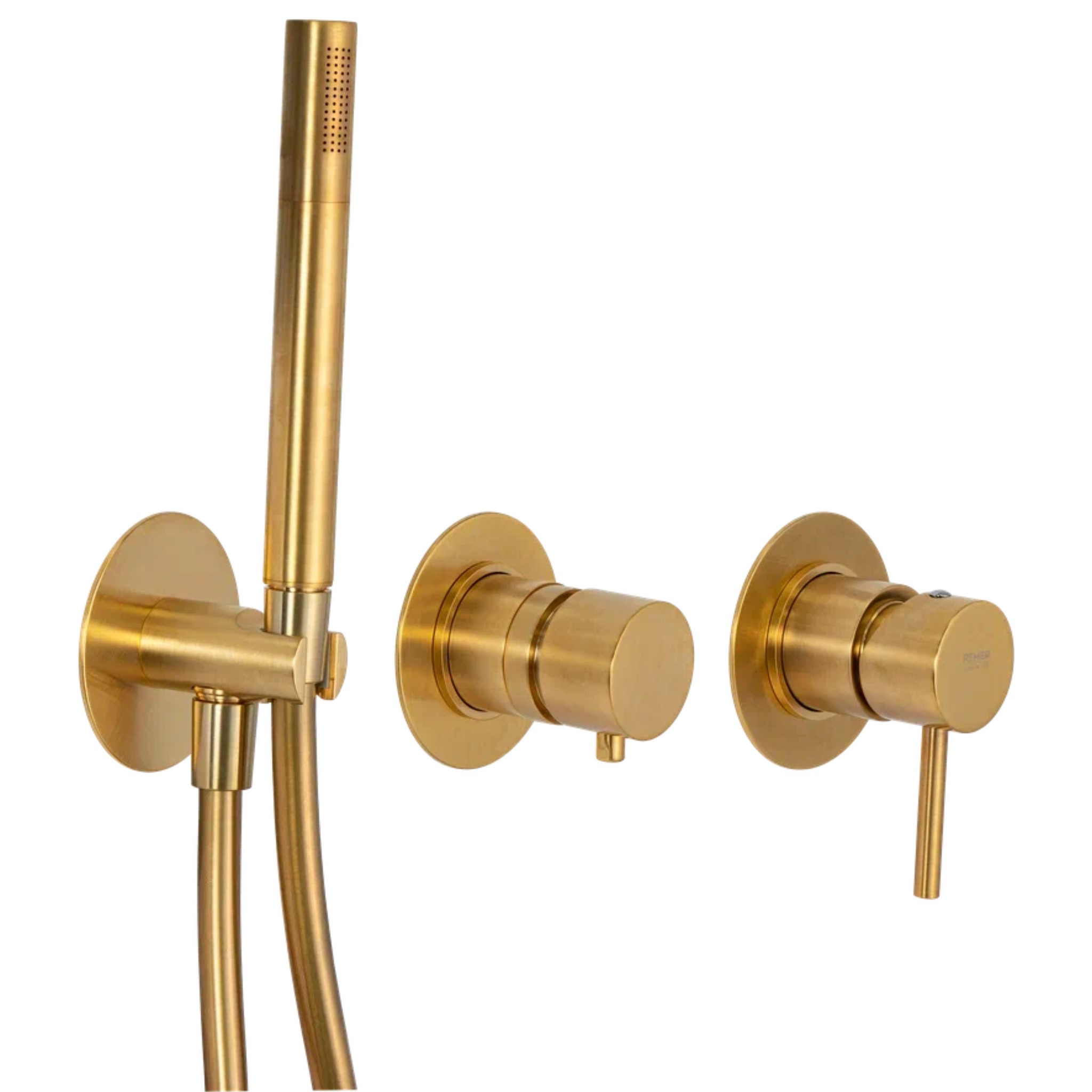 Смеситель для душа Remer X Style X97D3PWBBG, золото брашированное