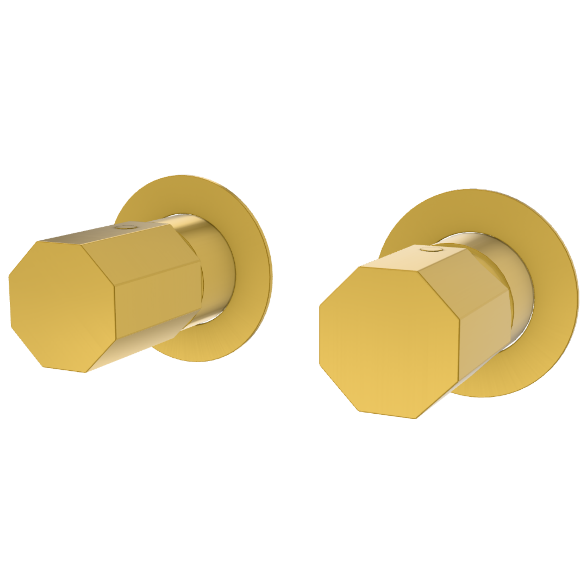 Смеситель для душа Remer Ottagono ON93ZPWBBG, золото брашированное