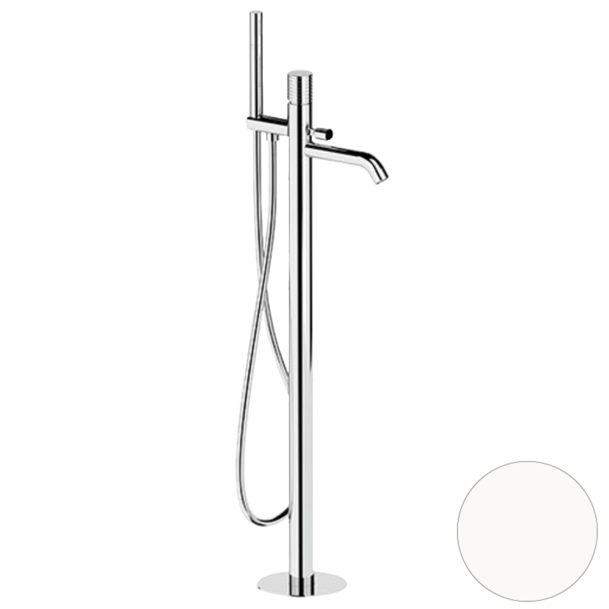 Смеситель для ванны Remer Celebrity CEC08BO, белый матовый