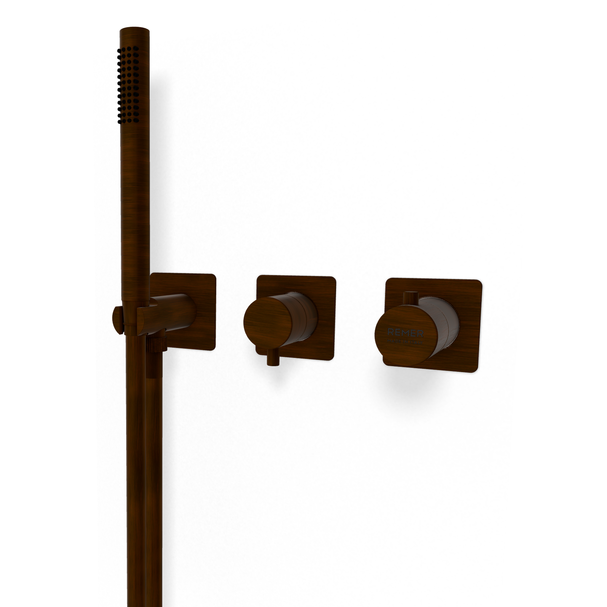 Смеситель для душа Remer X Style XT97D3QPWBBR, бронза масляная