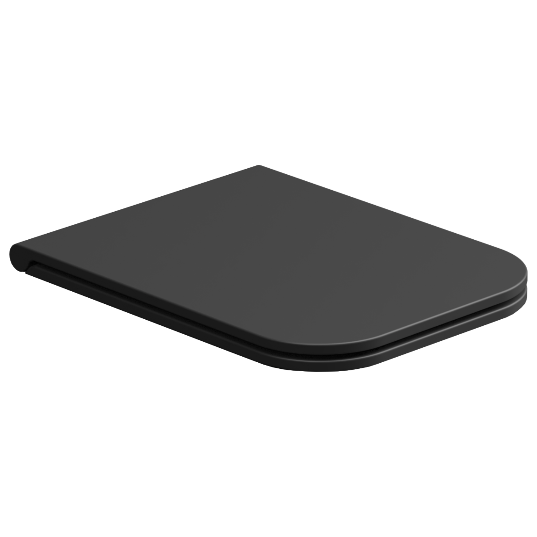 Крышка с сиденьем для подвесного унитаза с микролифтом GSG Ceramic Design Brio BRCOPRSLTICR003, черный матовый