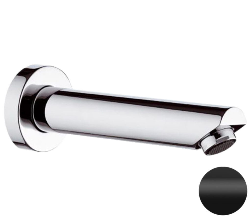 Излив настенный 18 см Remer 91MNO, черный матовый