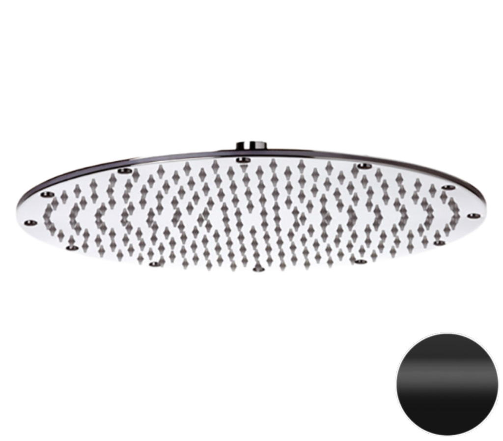 Верхний душ с шарнирным соединением 35 см Remer 359MMXLNO, черный матовый