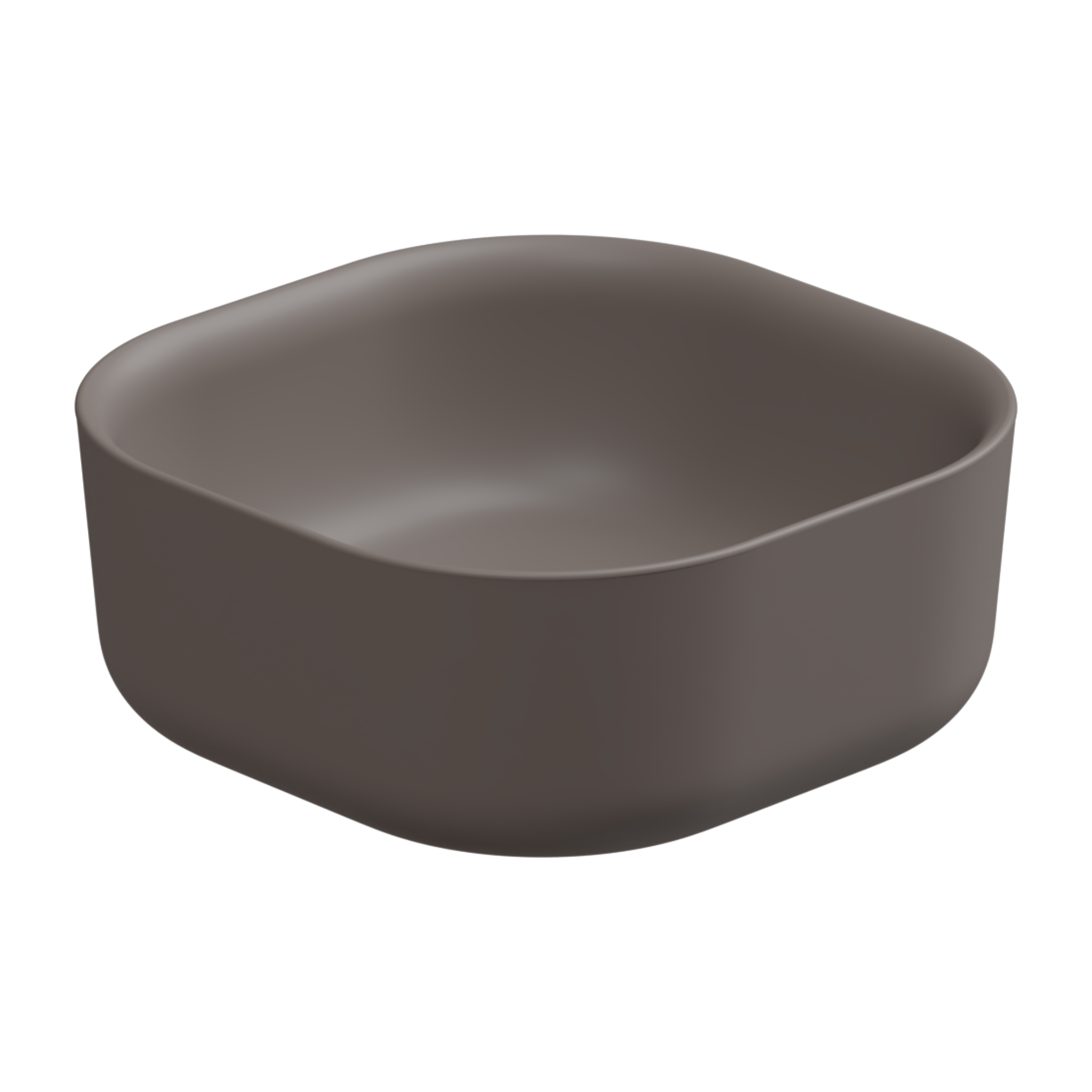 Раковина накладная 42 см GSG Ceramic Design Hit! HILAVQU42029, Tortora Matt