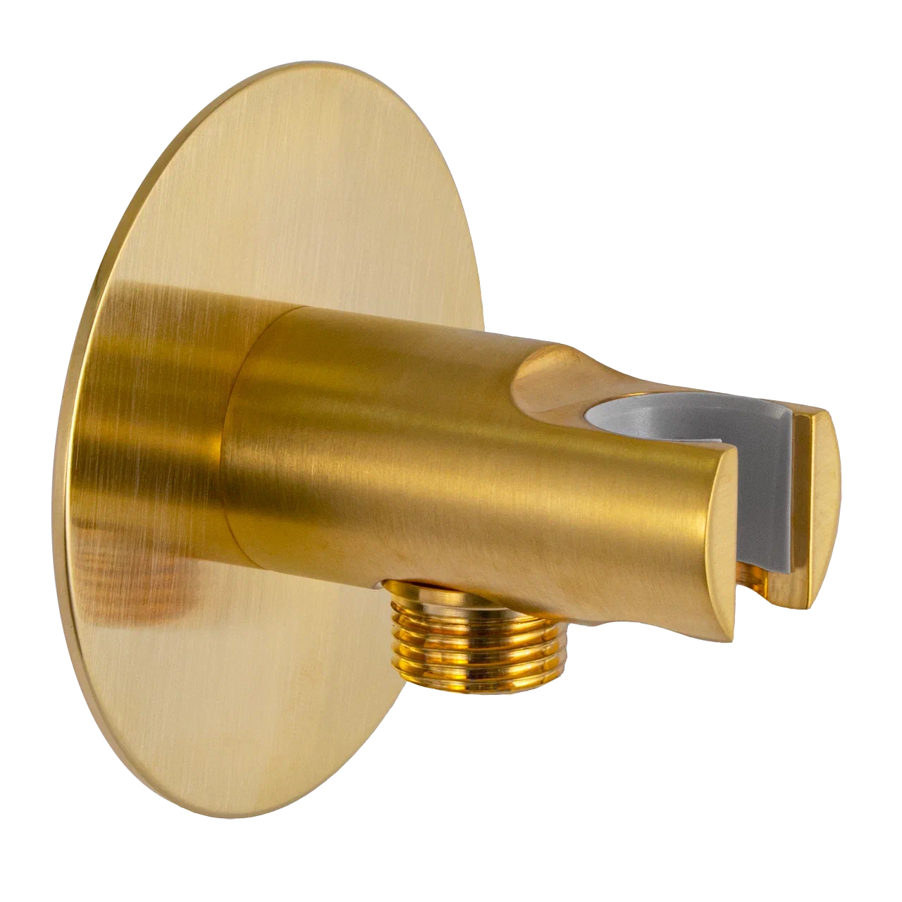 Держатель ручного душа с подключением шланга Remer 337XBG, золото брашированное