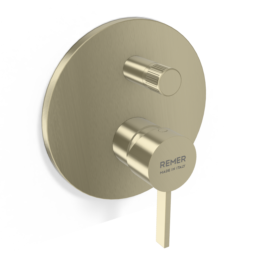 Смеситель для душа Remer Metrica MC09HNZ, никель брашированный PVD