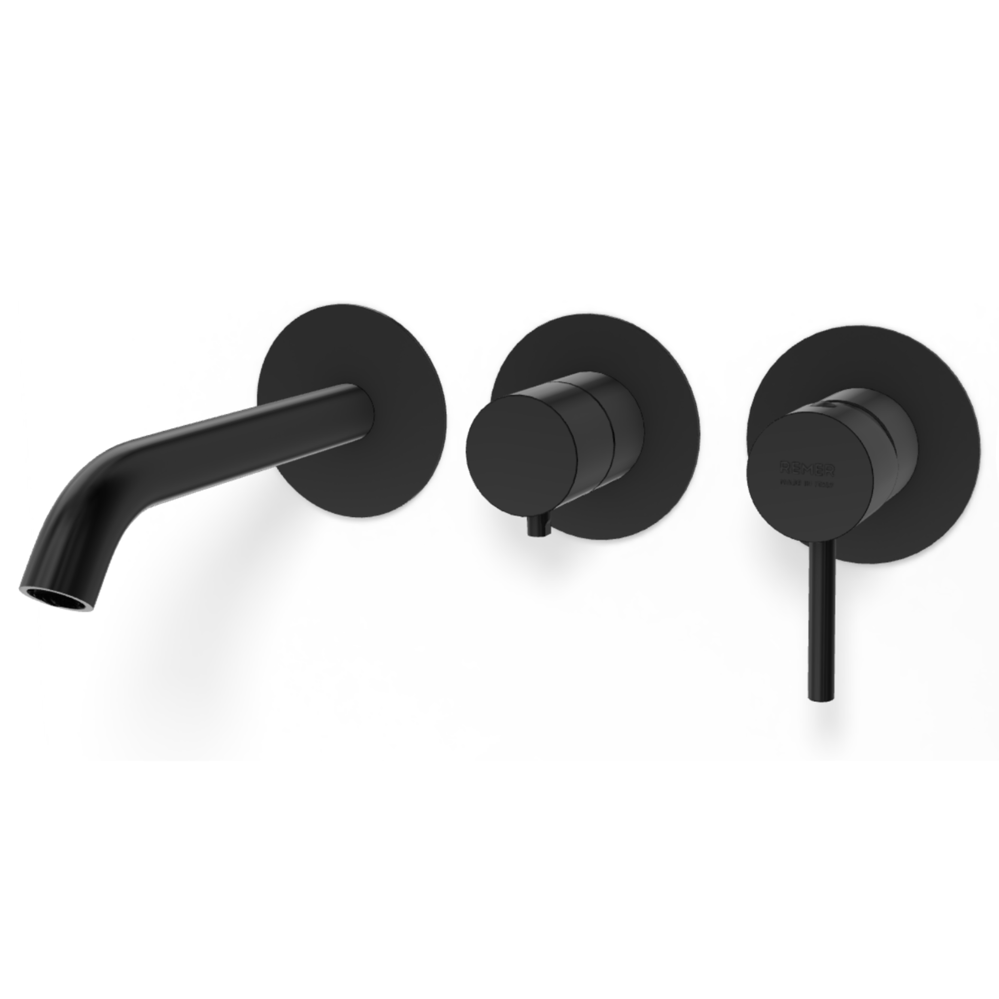 Смеситель для ванны Remer X Style X54D2PWBCFP, черный брашированный хром