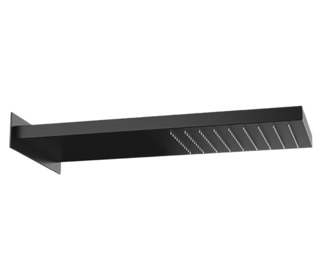 Верхний душ настенный 50x20 см Remer 350SSNOX, черный матовый