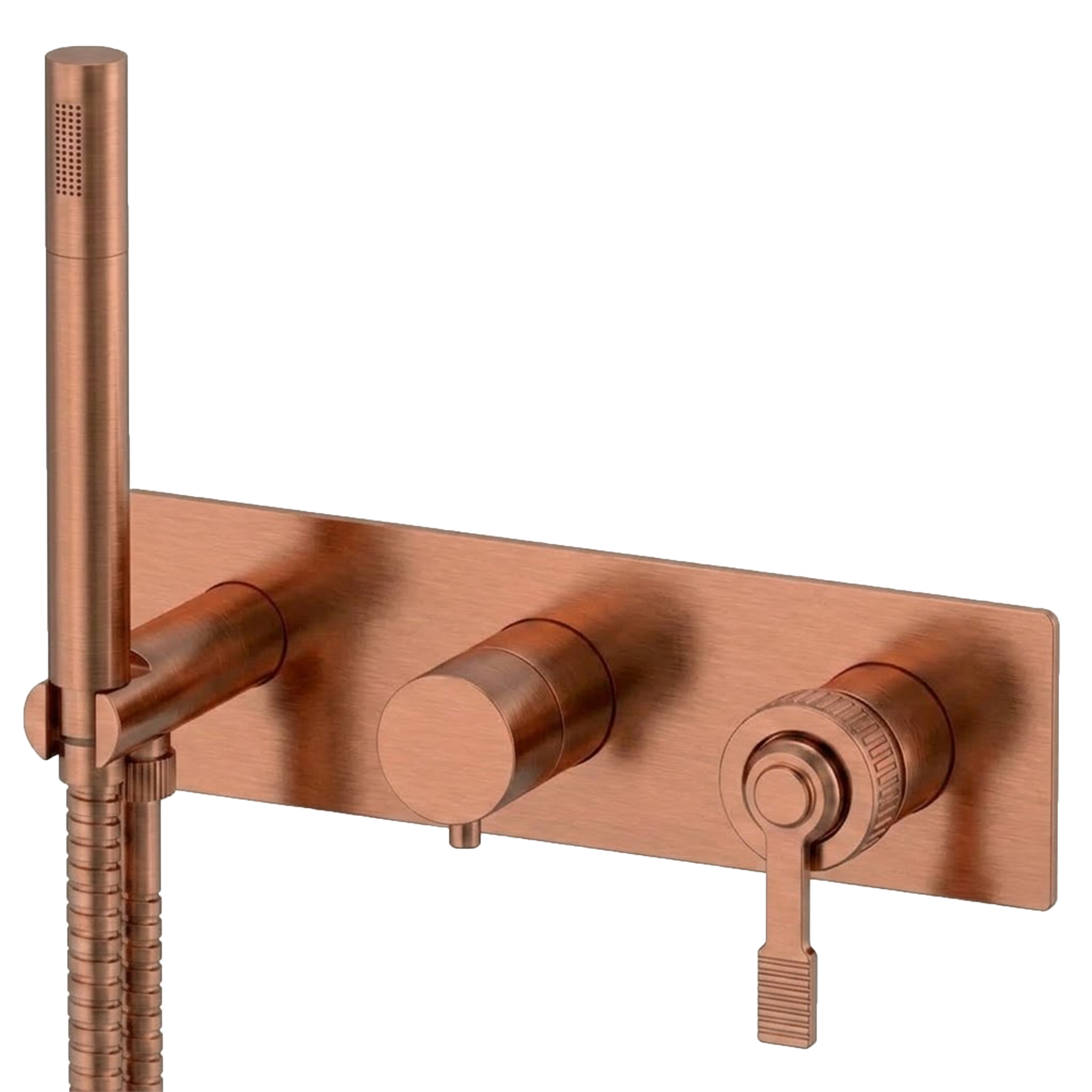 Смеситель для душа Remer Atelier AL97D3WBRP, медь брашированная