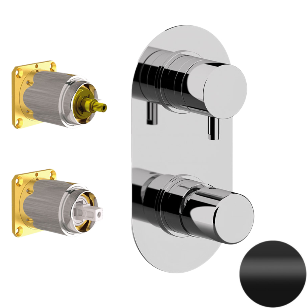 Смеситель для душа Daniel Trilogy TG612D3KB15, чёрный матовый