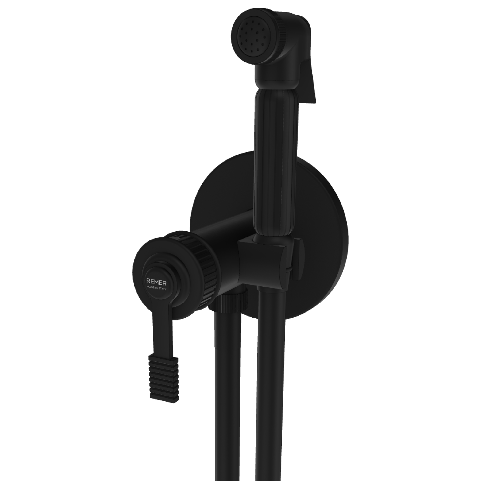 Гигиенический душ со смесителем Remer Atelier AL65ZNO, черный матовый