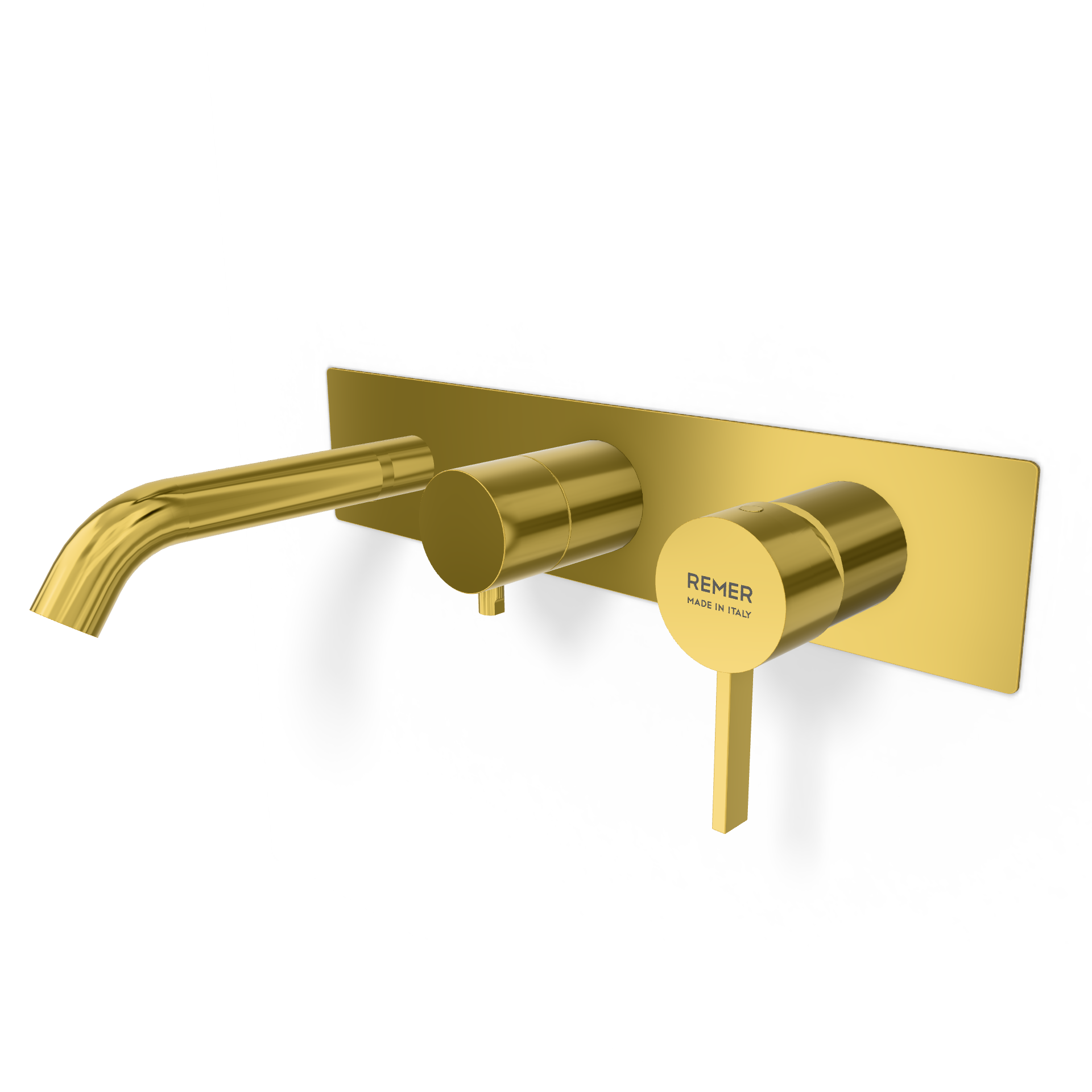 Смеситель для ванны Remer Metrica MC54D3WBDO, золото глянцевое
