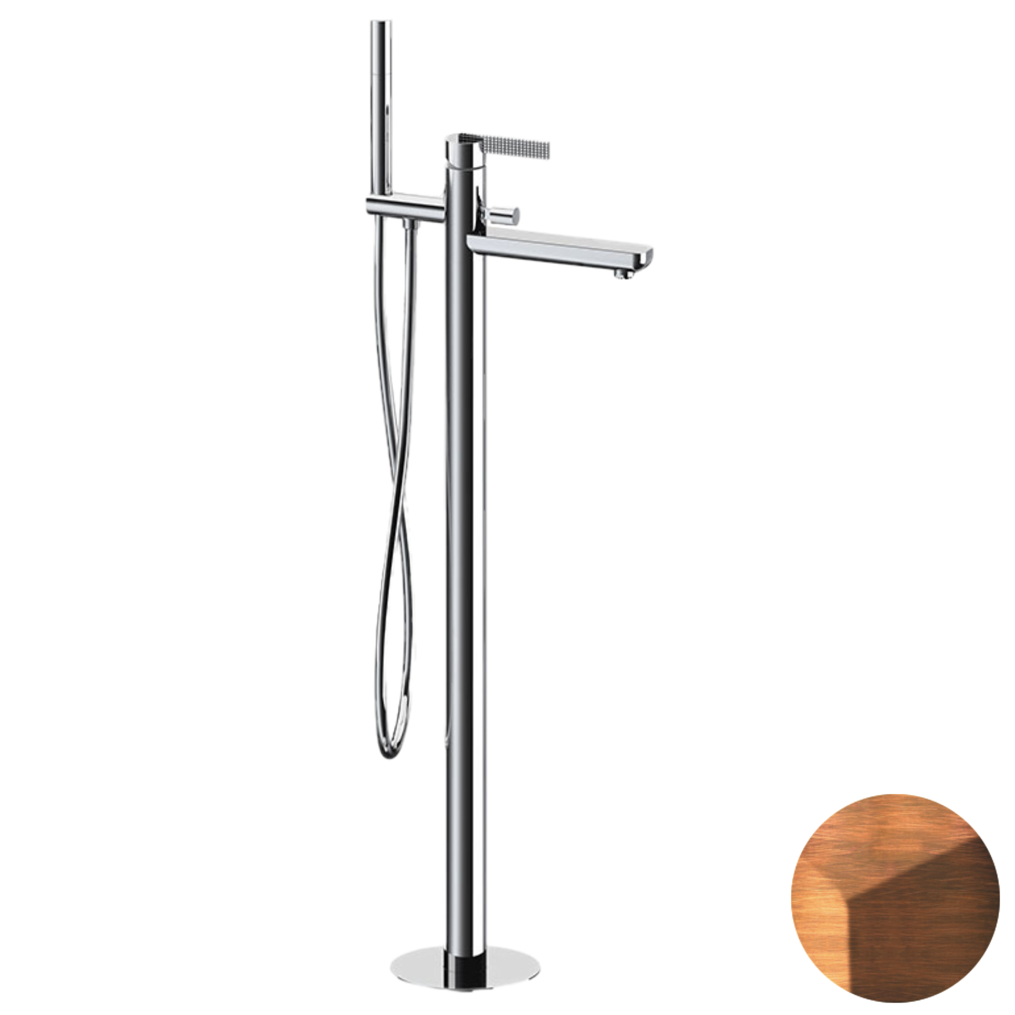 Смеситель для ванны Daniel Club ANC67864, медь состаренная