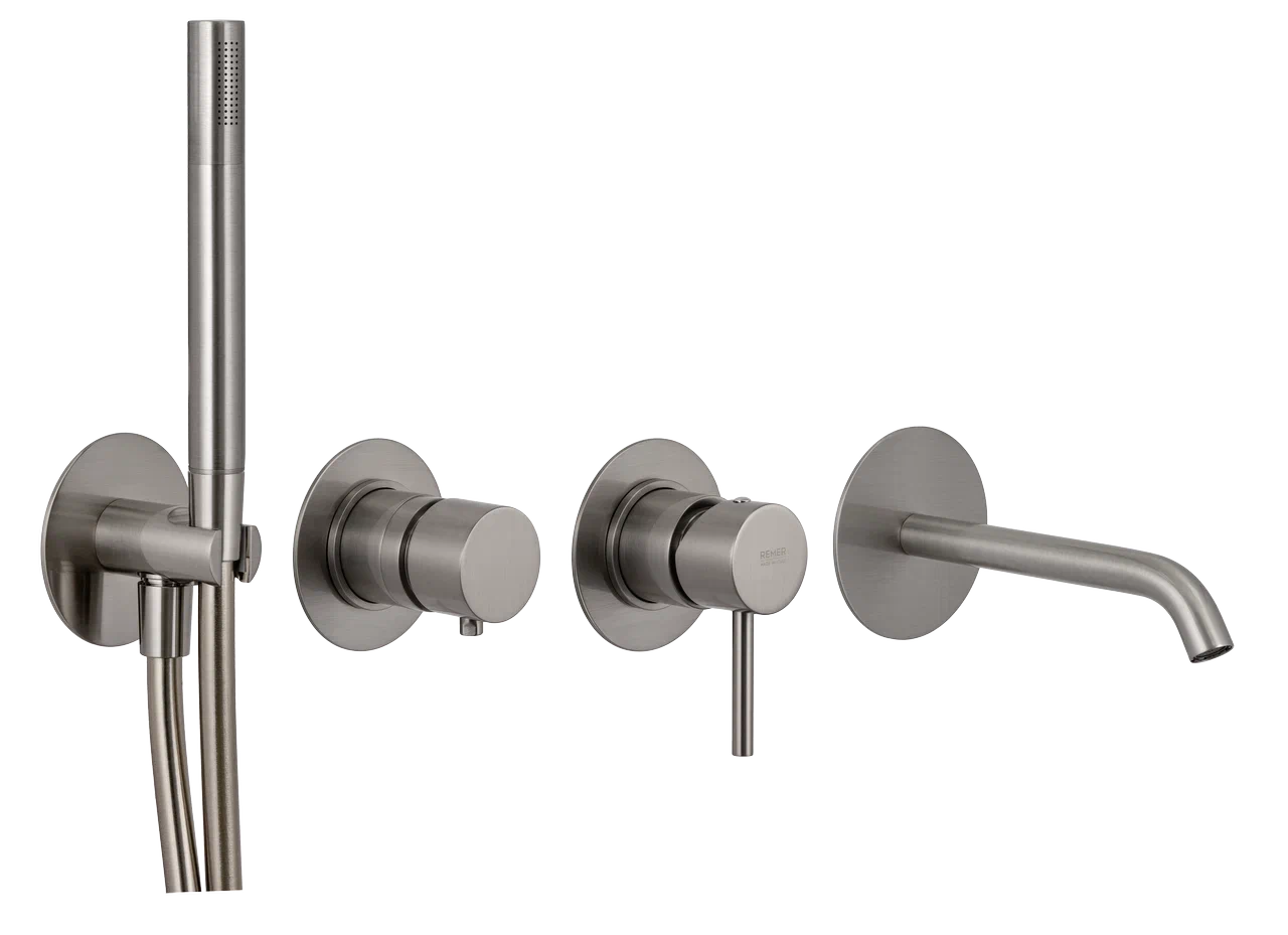 Смеситель для ванны Remer X Style X96S03ROXXXV, сталь