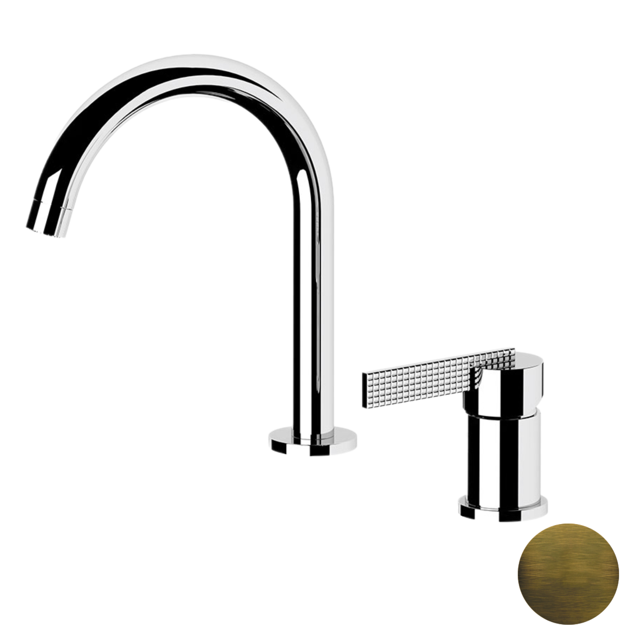 Смеситель для раковины Daniel Club ANC655OM, латунь матовая состаренная