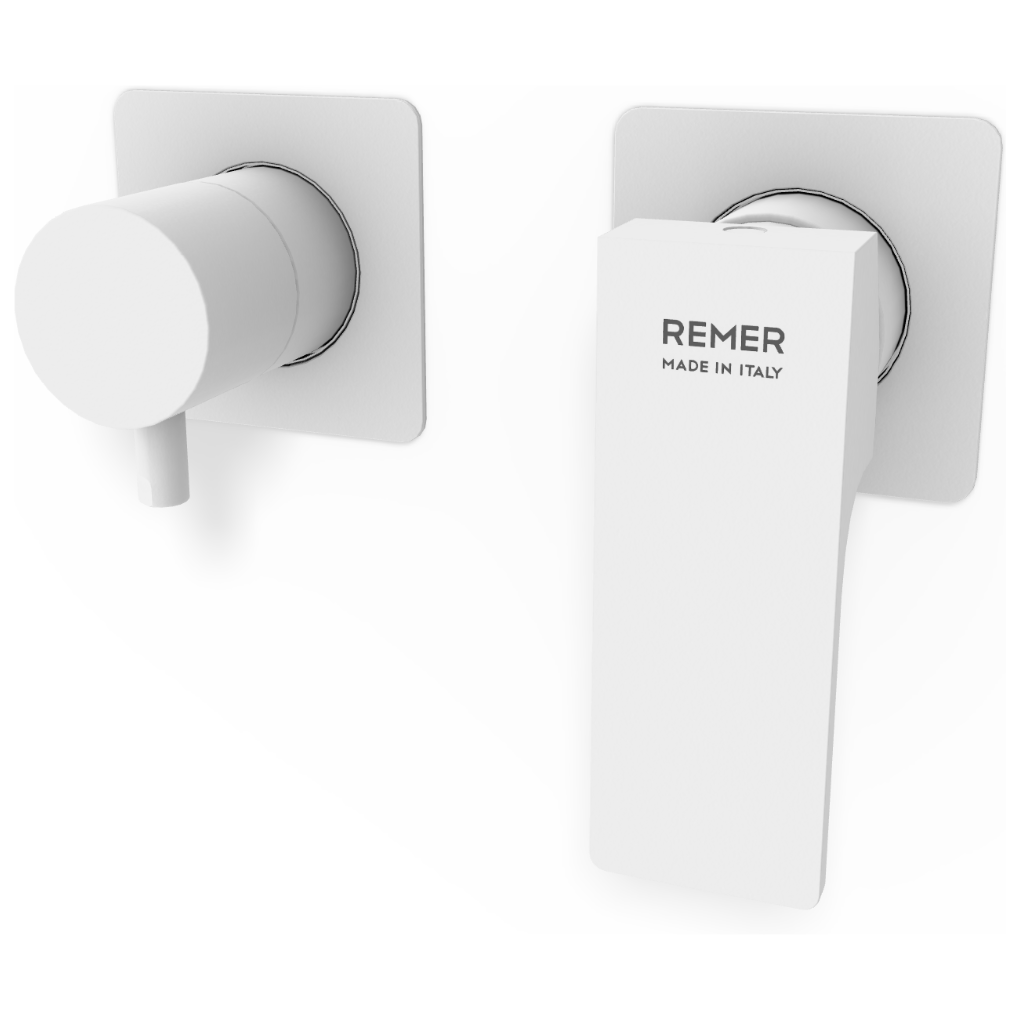 Смеситель для душа Remer Absolute AU92ZPWBBO, белый матовый