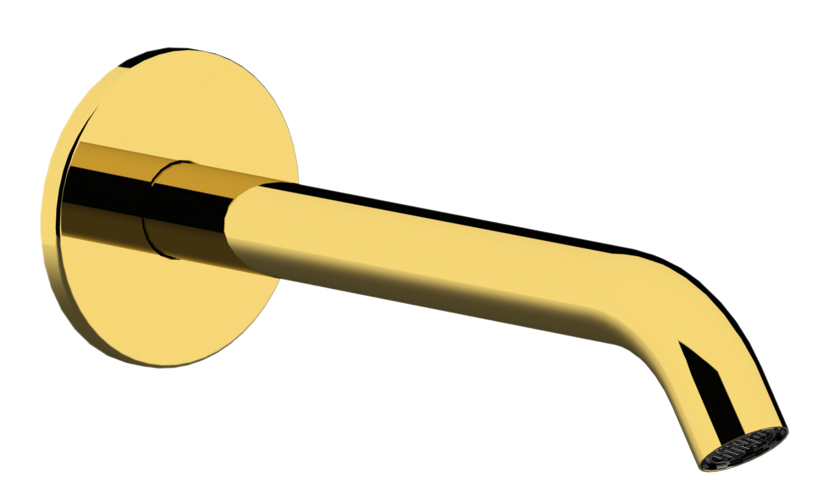 Излив настенный 16 см Remer X Style 91XDO, золото глянцевое