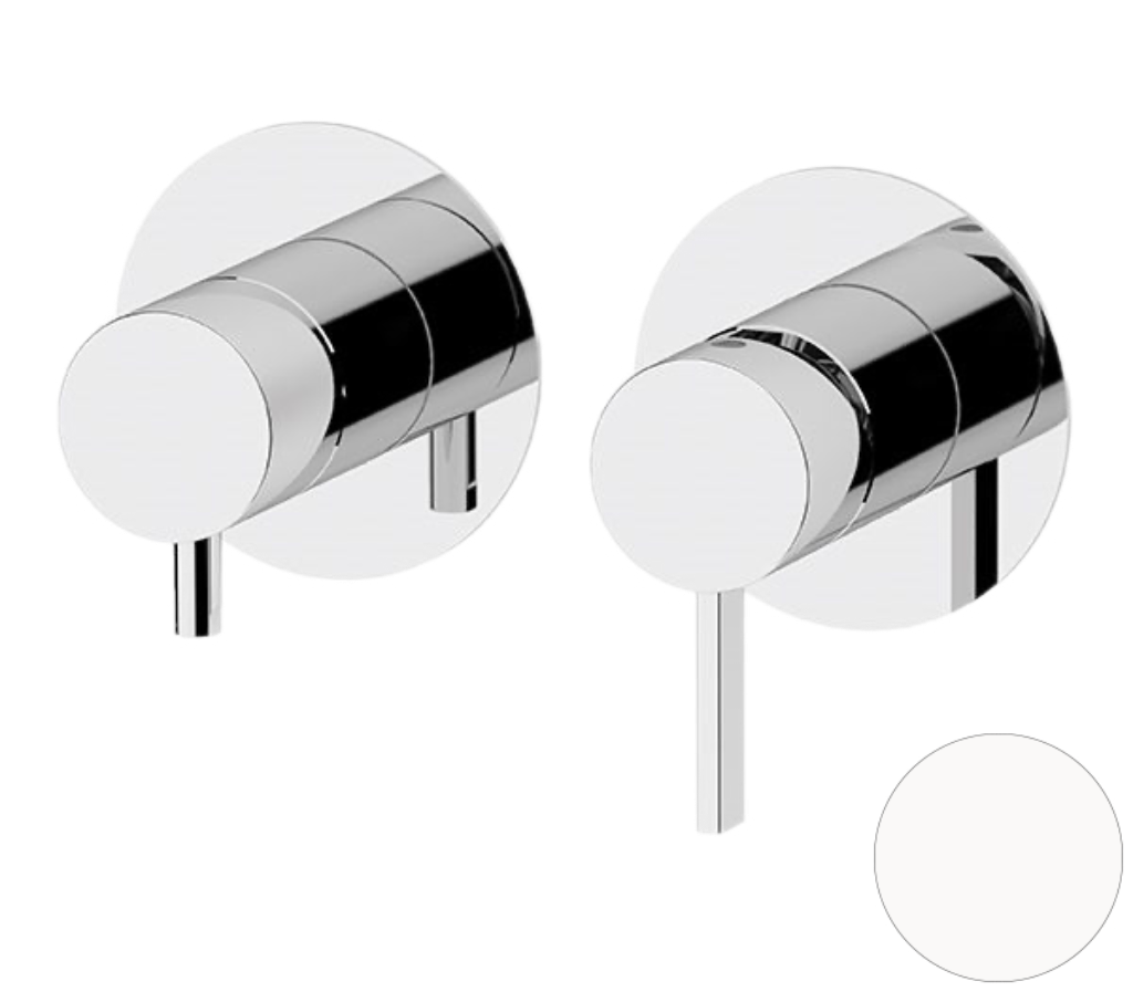 Смеситель для душа Remer Metrica MC92ZPBO, белый матовый