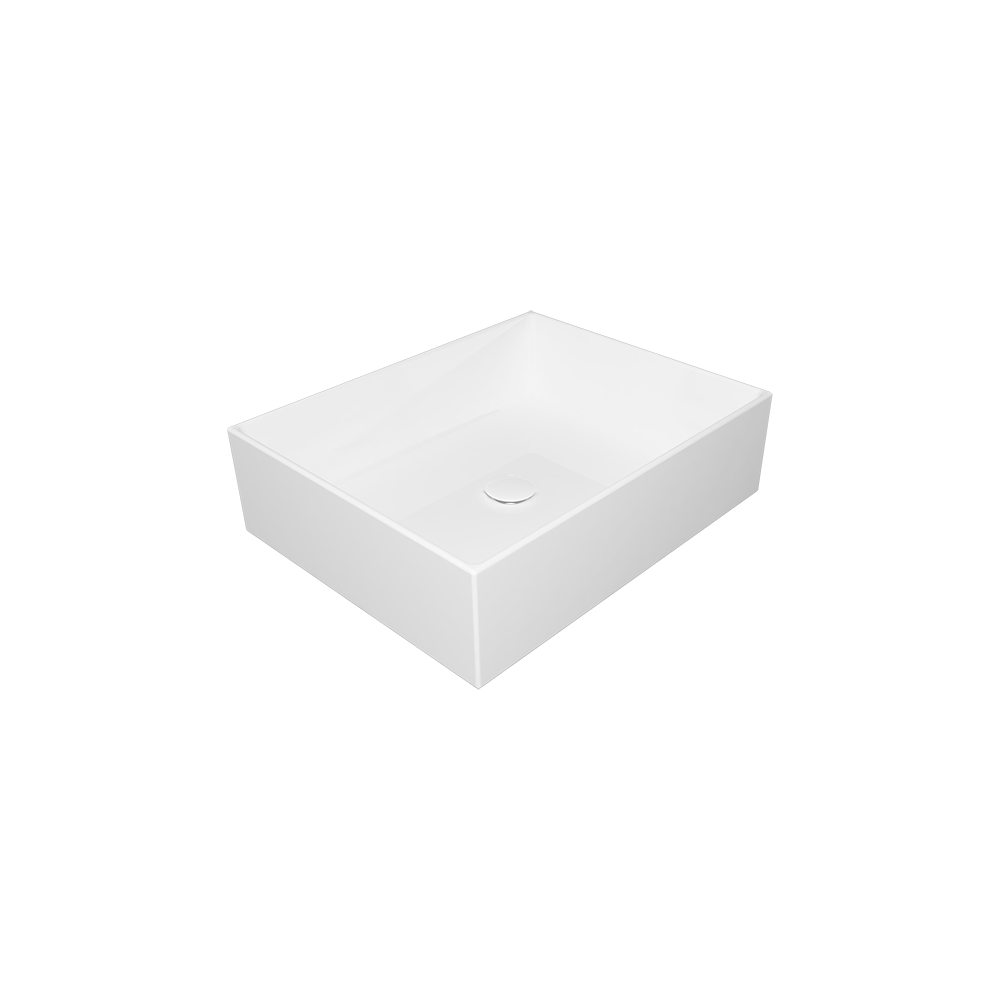 Раковина накладная 50x40 см GSG Ceramic Design Zenith ZELAVFS50000, белый глянцевый