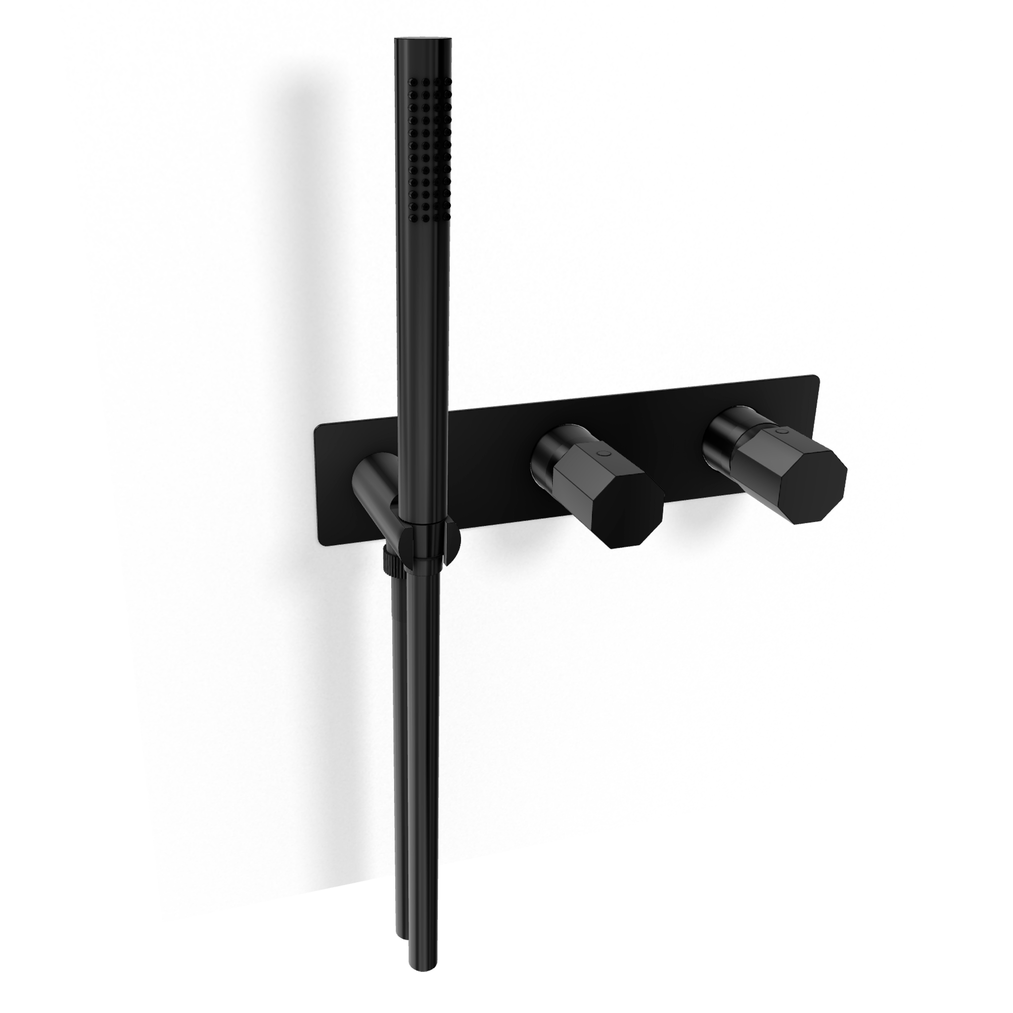 Смеситель для душа Remer Ottagono ON97D3WBCFP, черный брашированный хром