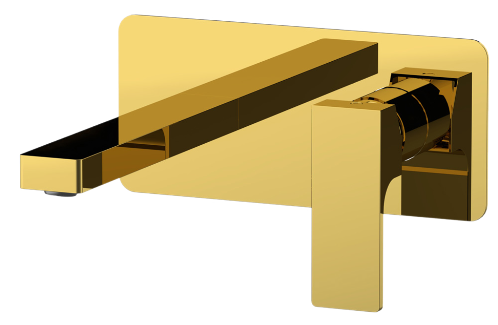 Смеситель для раковины Remer Absolute AU15DO, золото глянцевое