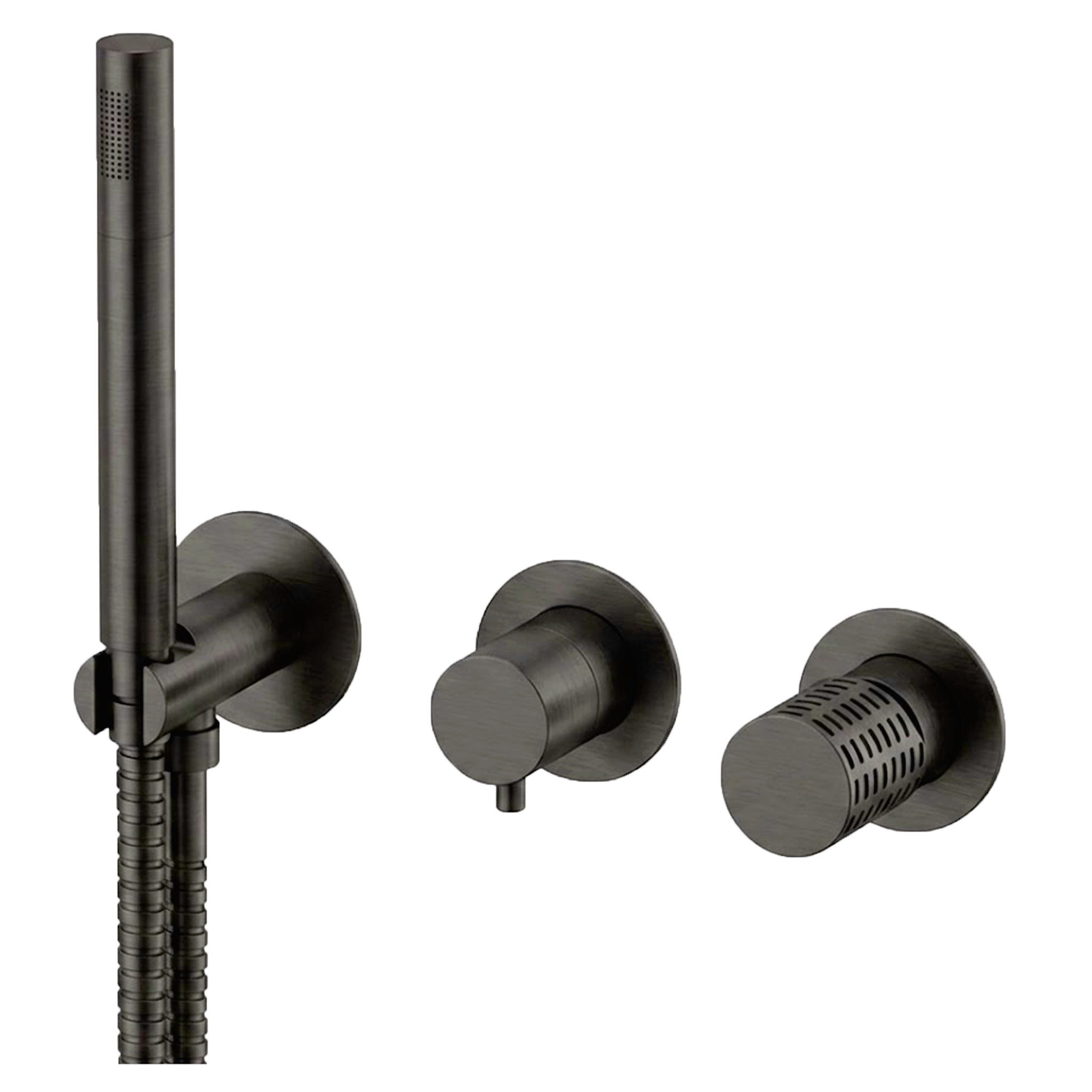 Смеситель для душа Remer Celebrity CEC97D2PWBGM, оружейная сталь PVD