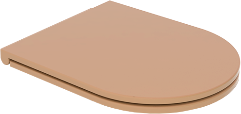 Крышка с сиденьем для подвесного унитаза с микролифтом GSG Ceramic Design Like LKCOPRSLTICR017, каштан