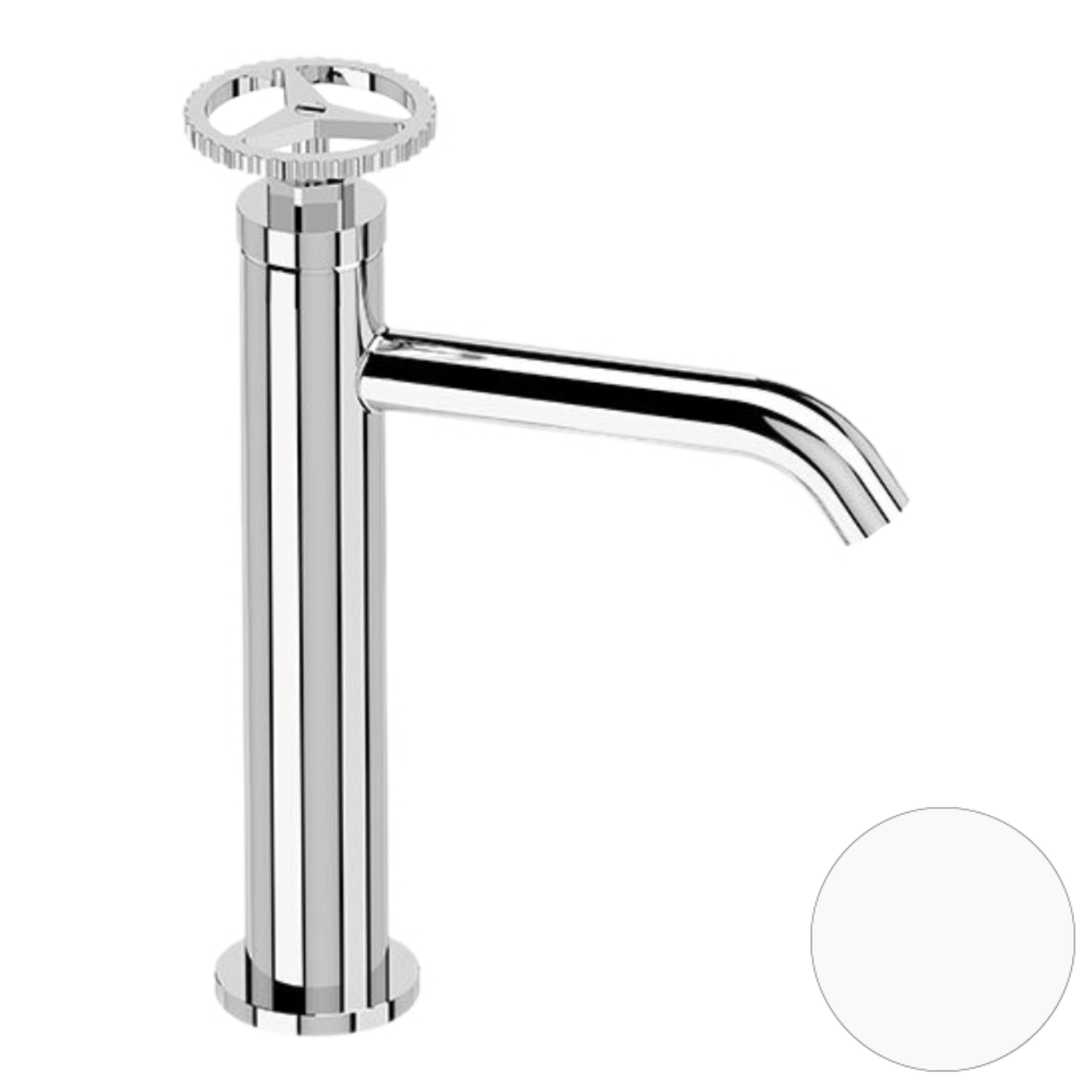 Смеситель для раковины Remer Chrono CH12ABO, белый матовый