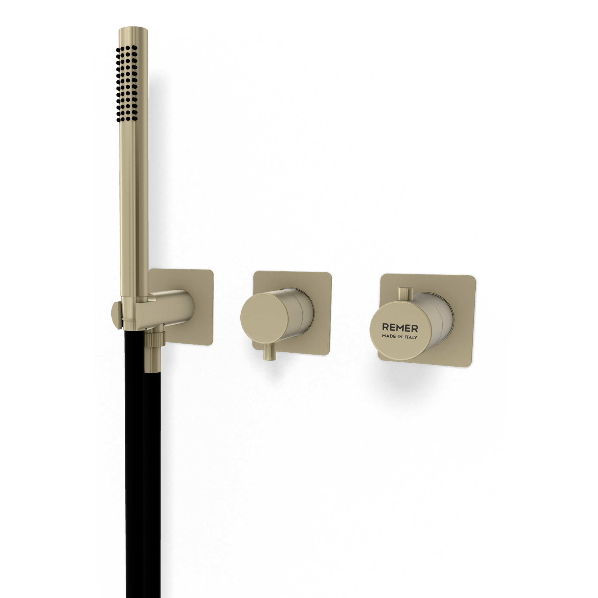 Смеситель для душа Remer X Style XT97D3QPWBNZ, никель брашированный PVD