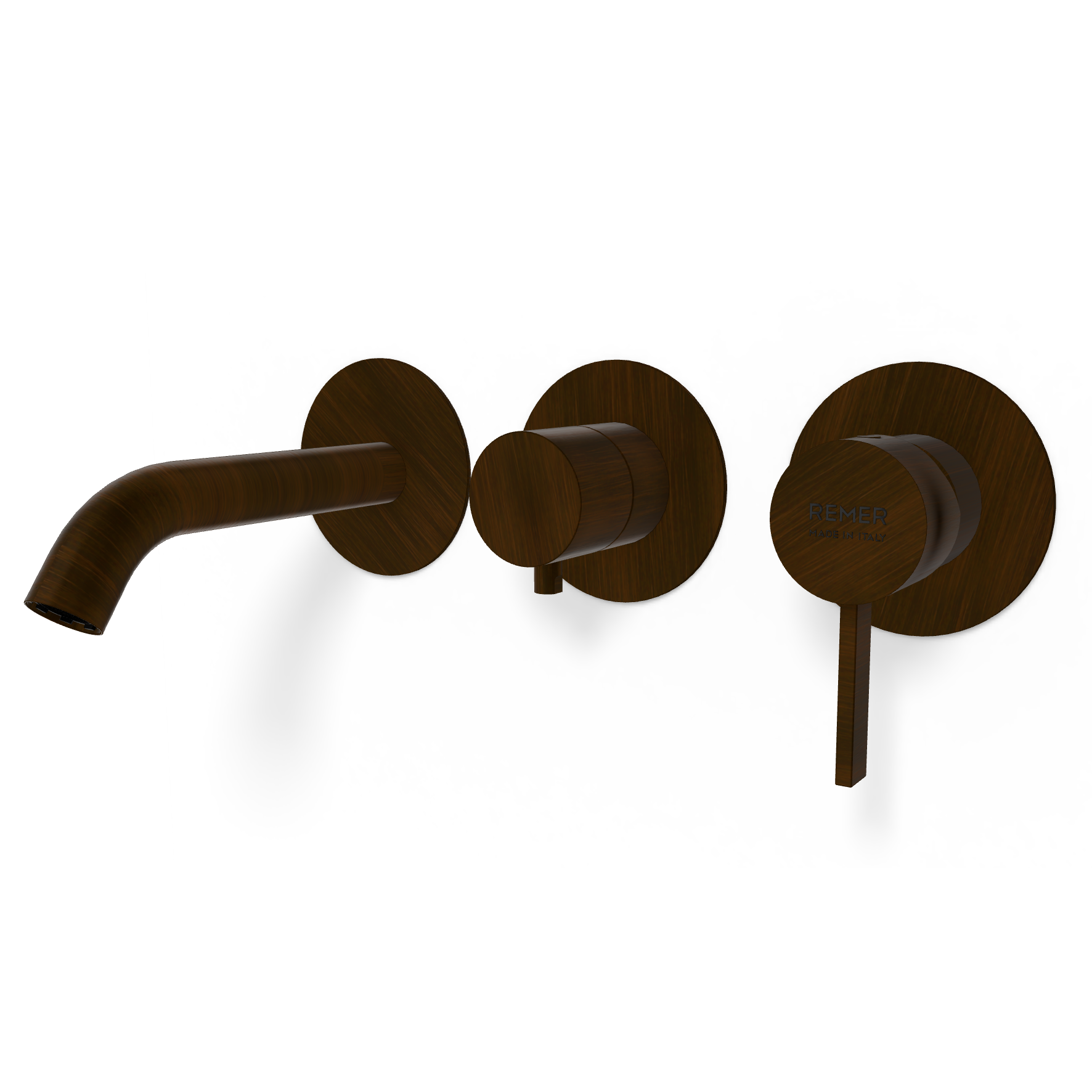 Смеситель для ванны Remer Metrica MC54D3PWBBR, бронза масляная