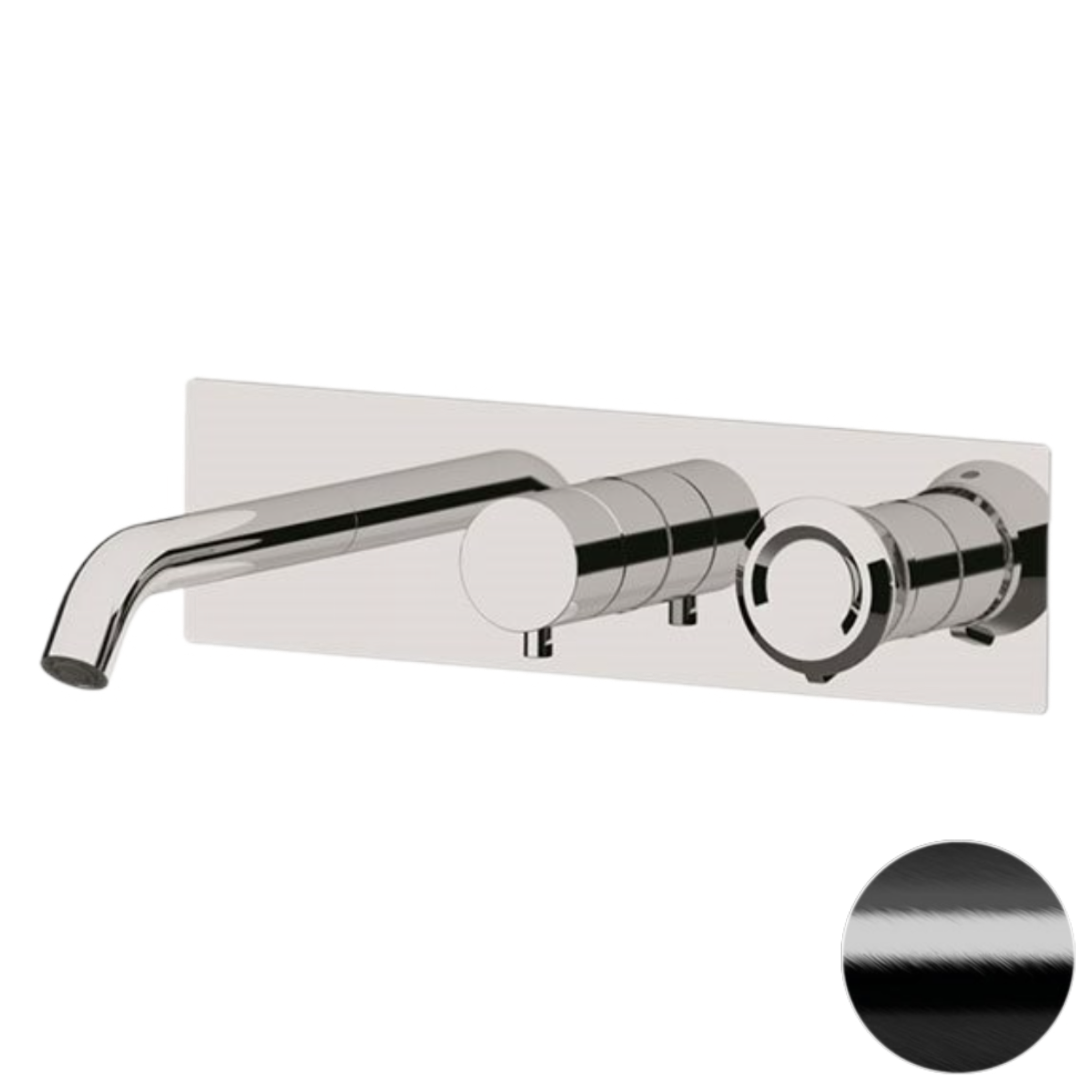 Смеситель для ванны Remer Element ET54D3CFP, черный брашированный хром