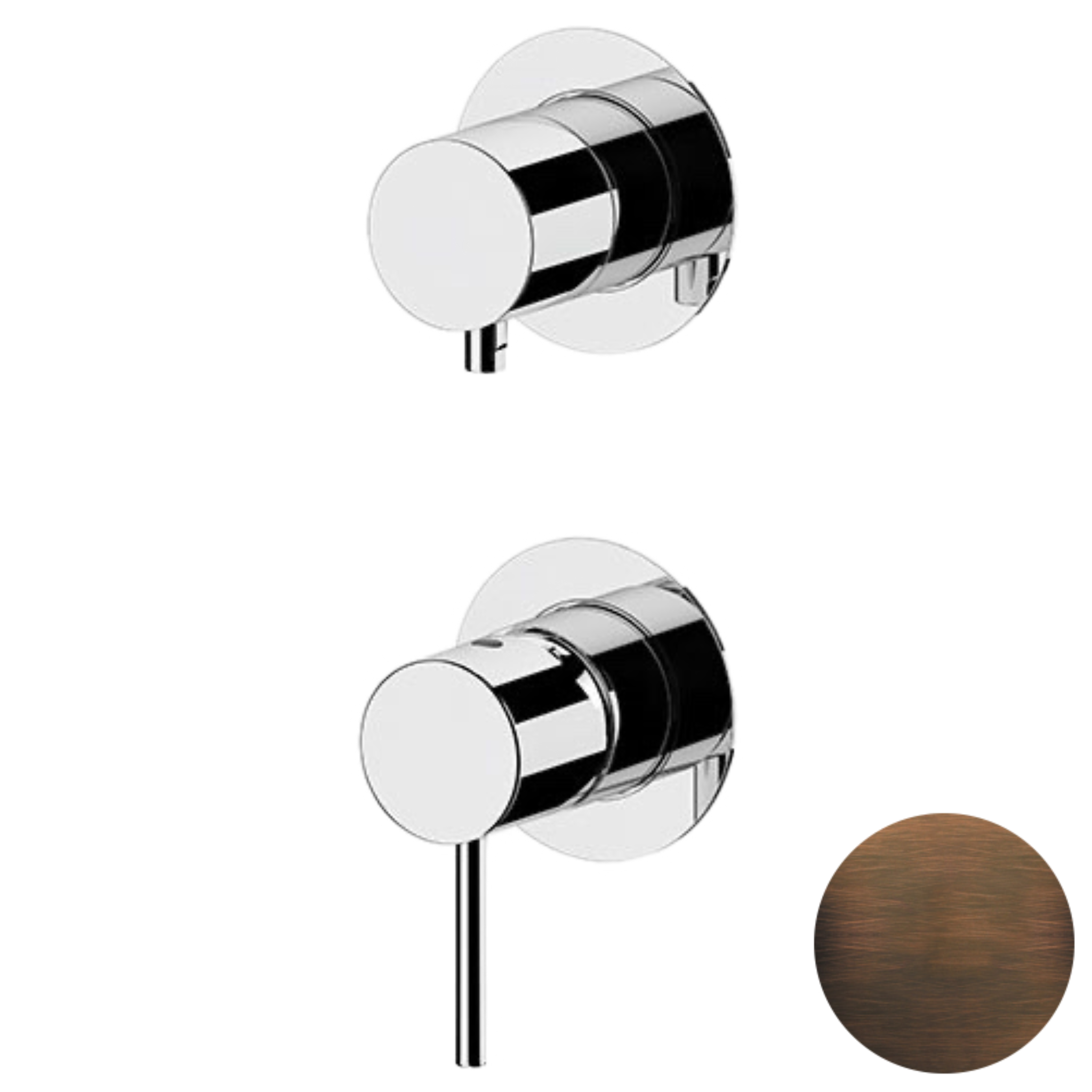 Смеситель для душа Remer X Style X92PWBBR, бронза масляная