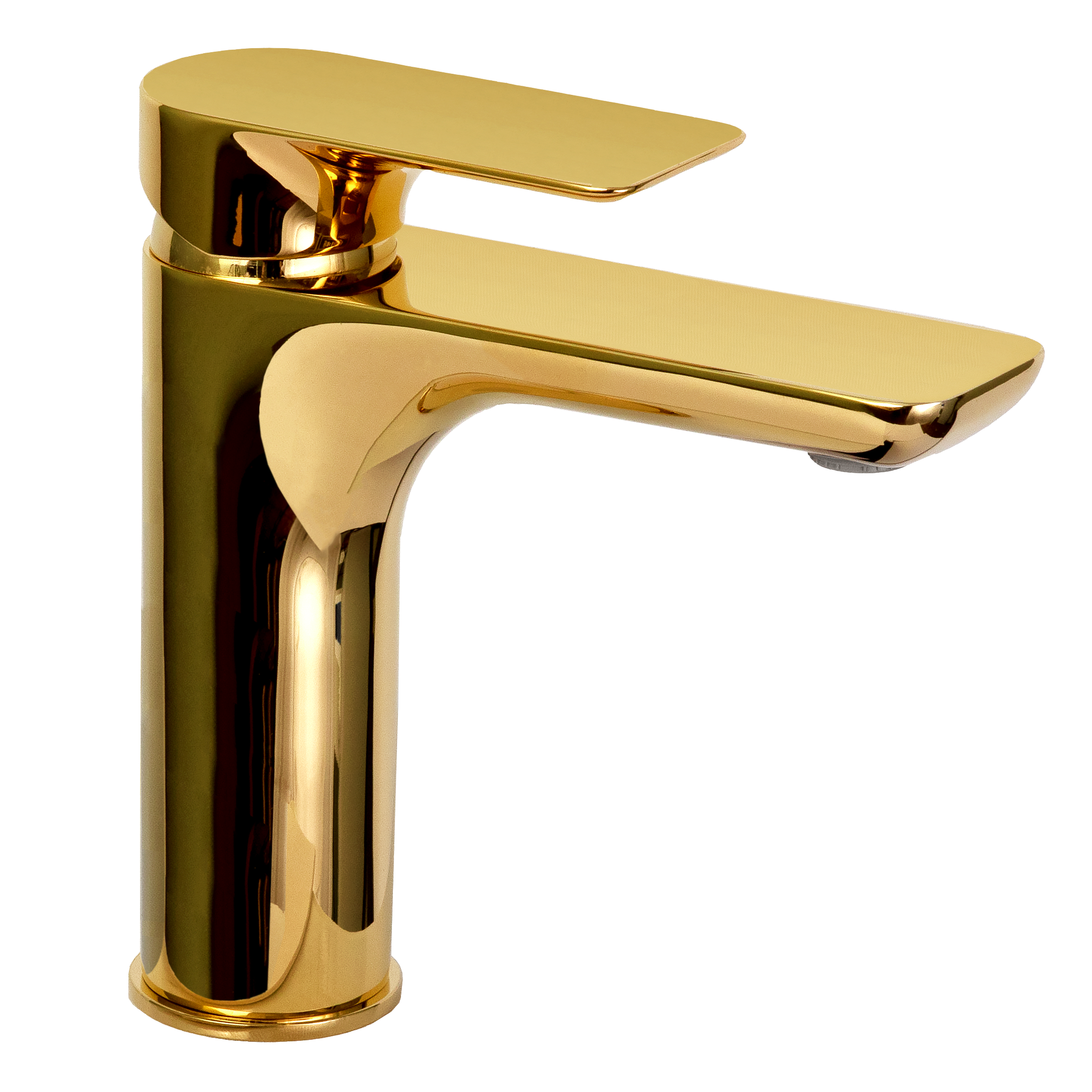 Смеситель для раковины Remer Infinity I12DO, золото глянцевое