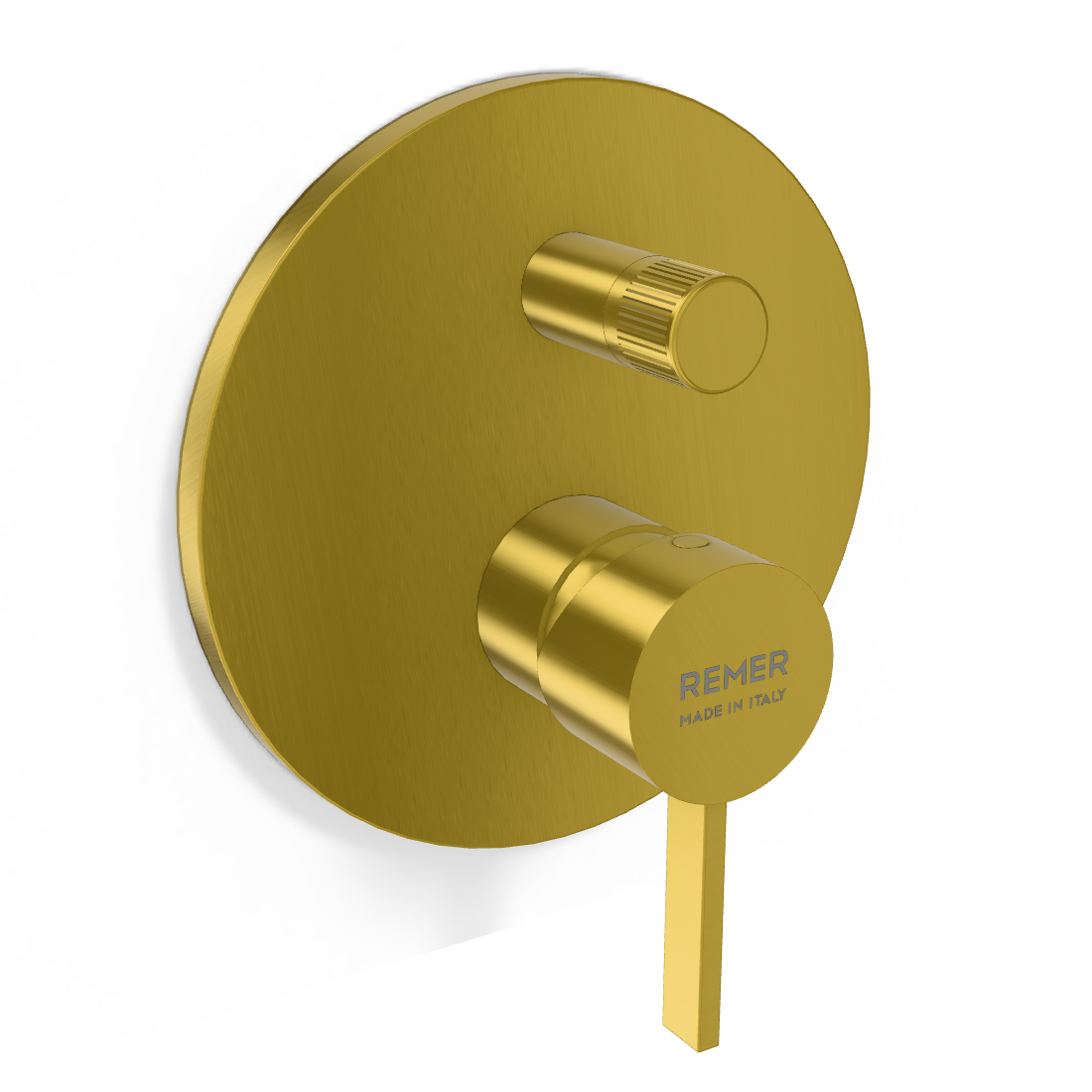 Смеситель для душа Remer Metrica MC09HHS, латунь брашированная PVD