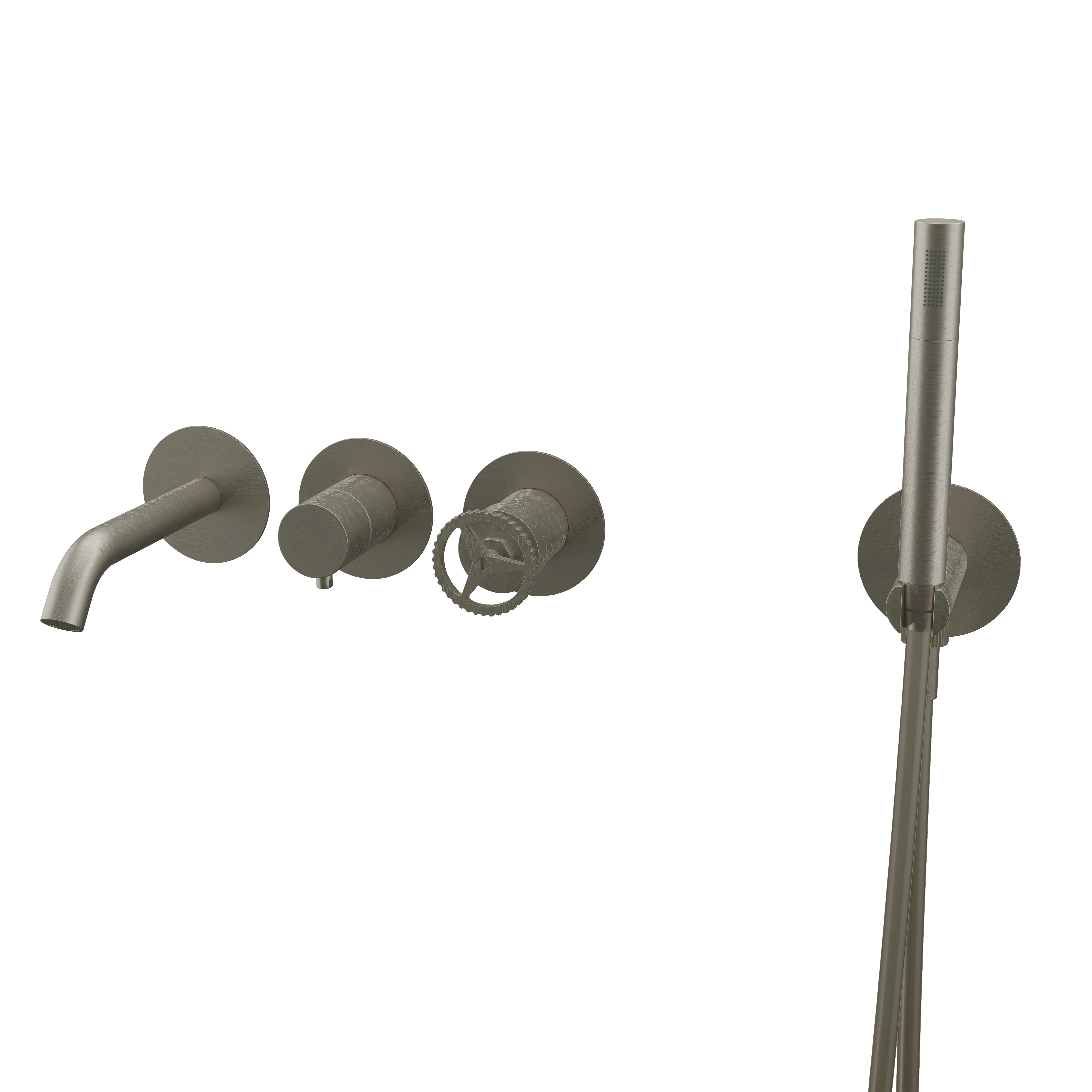 Смеситель для ванны Remer Chrono CH53D2PXV, сталь