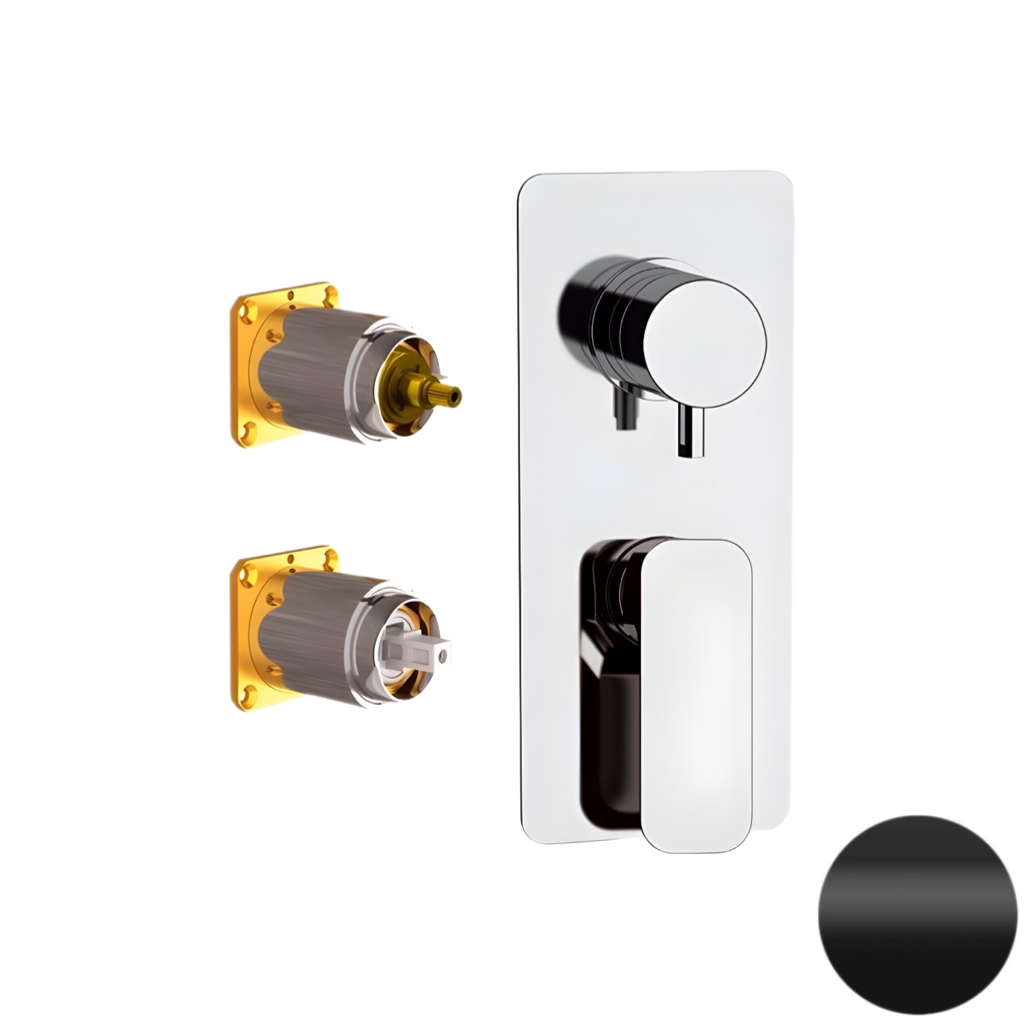 Смеситель для душа Daniel Tiara TA612D3KB15, чёрный матовый