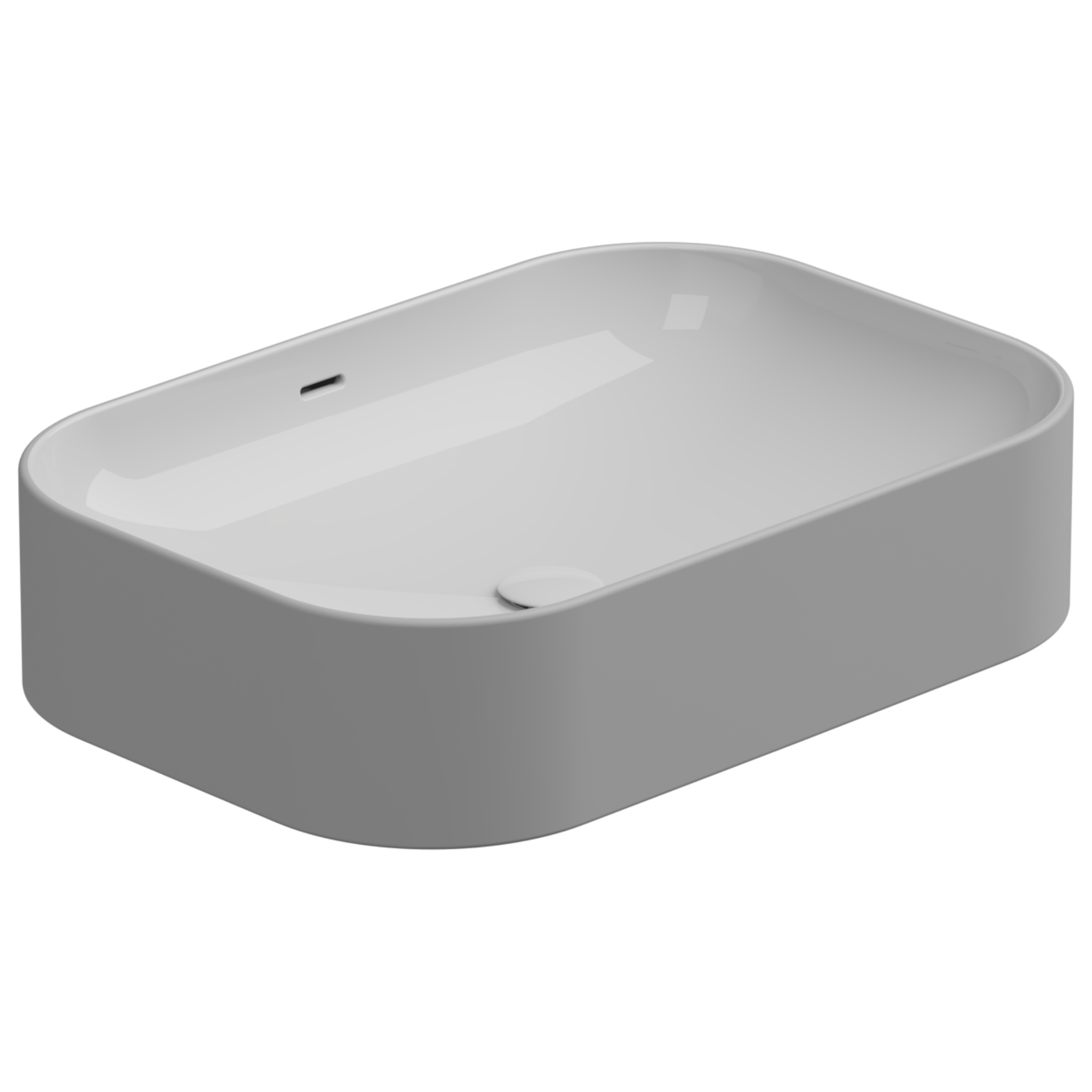 Раковина накладная биколор 60x42 см GSG Ceramic Design Easy EALAVTP60BI000/033, White/Perla Matt