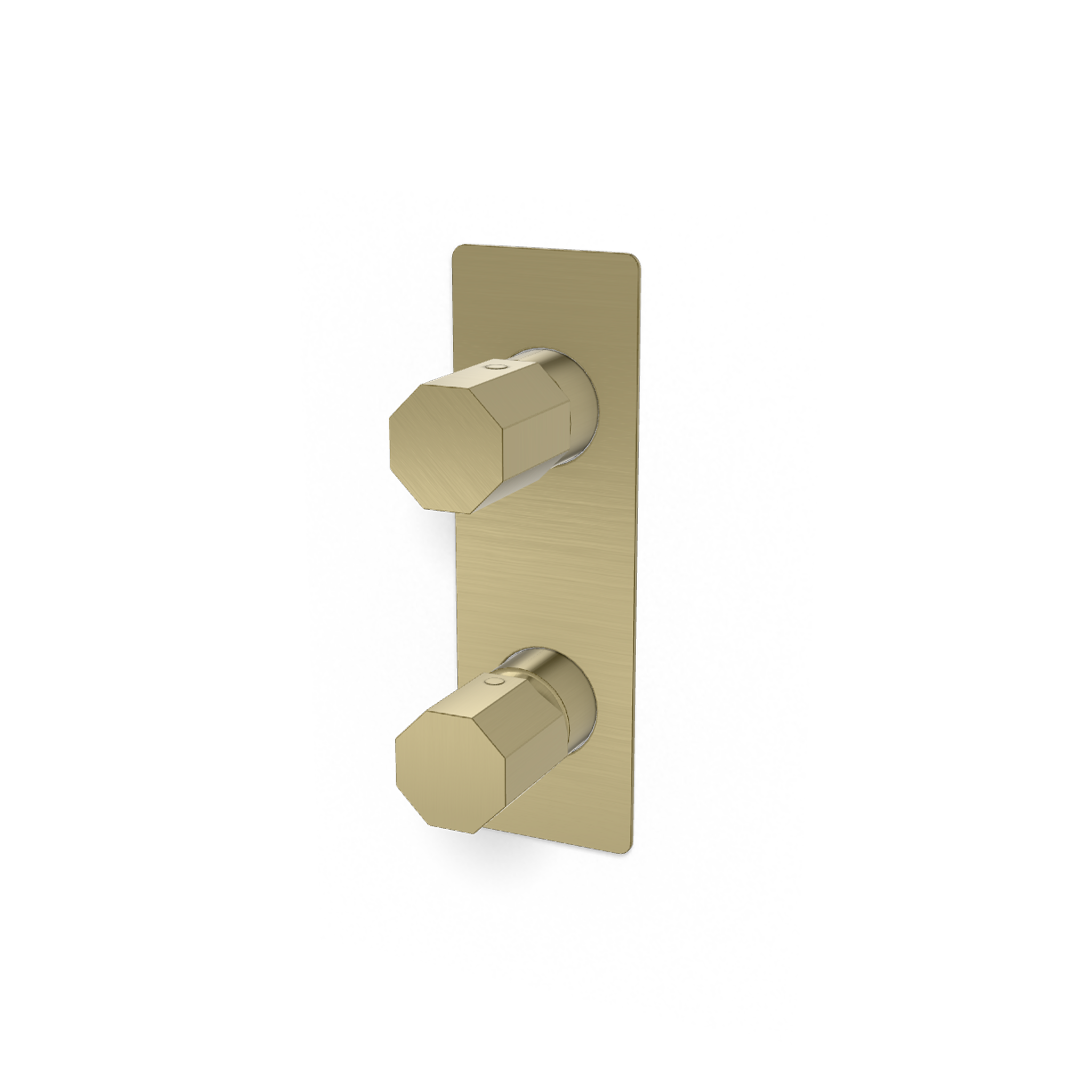 Смеситель для душа Remer Ottagono ON93WBCH, шампань брашированная PVD