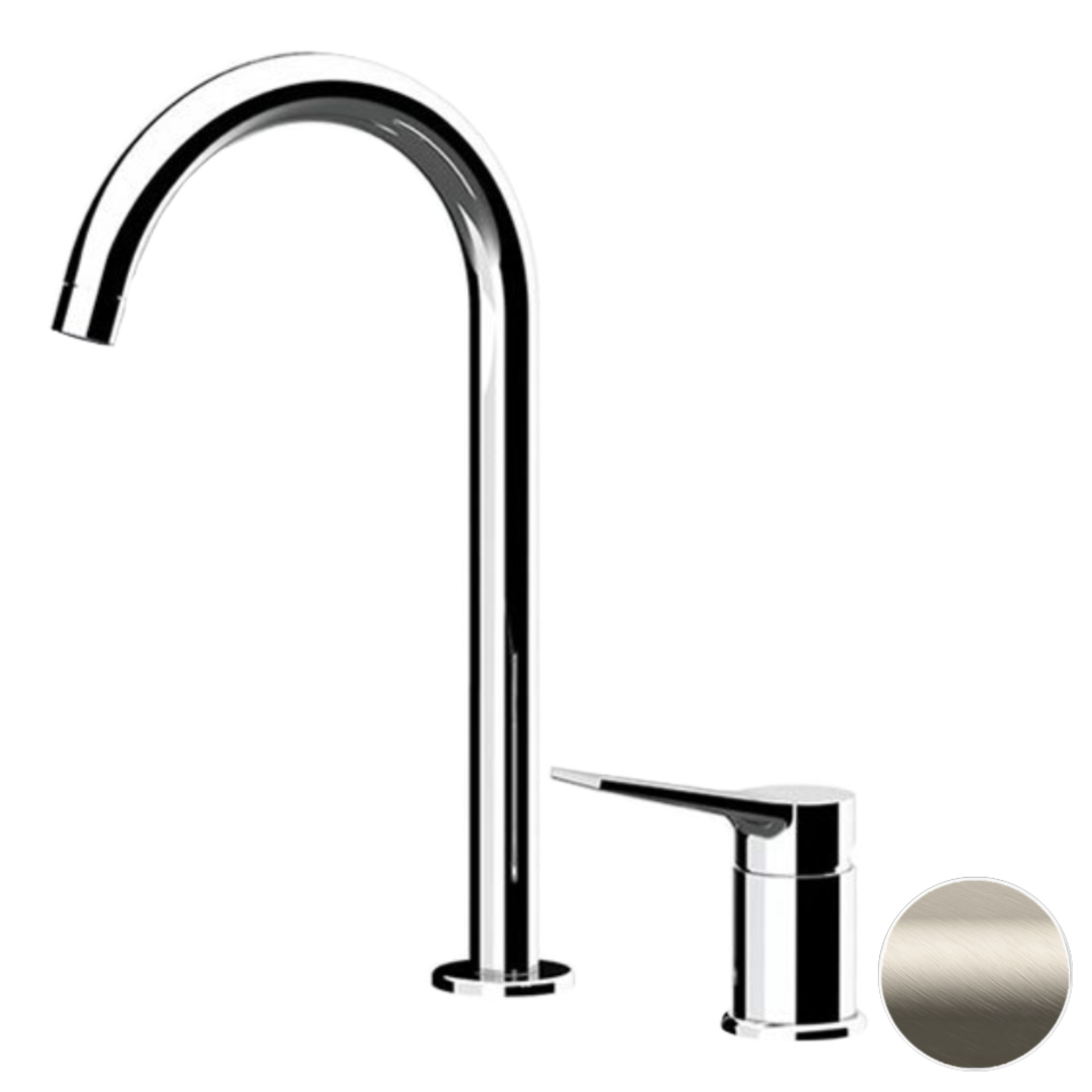 Смеситель для раковины Remer Slash SL57LXV, сталь